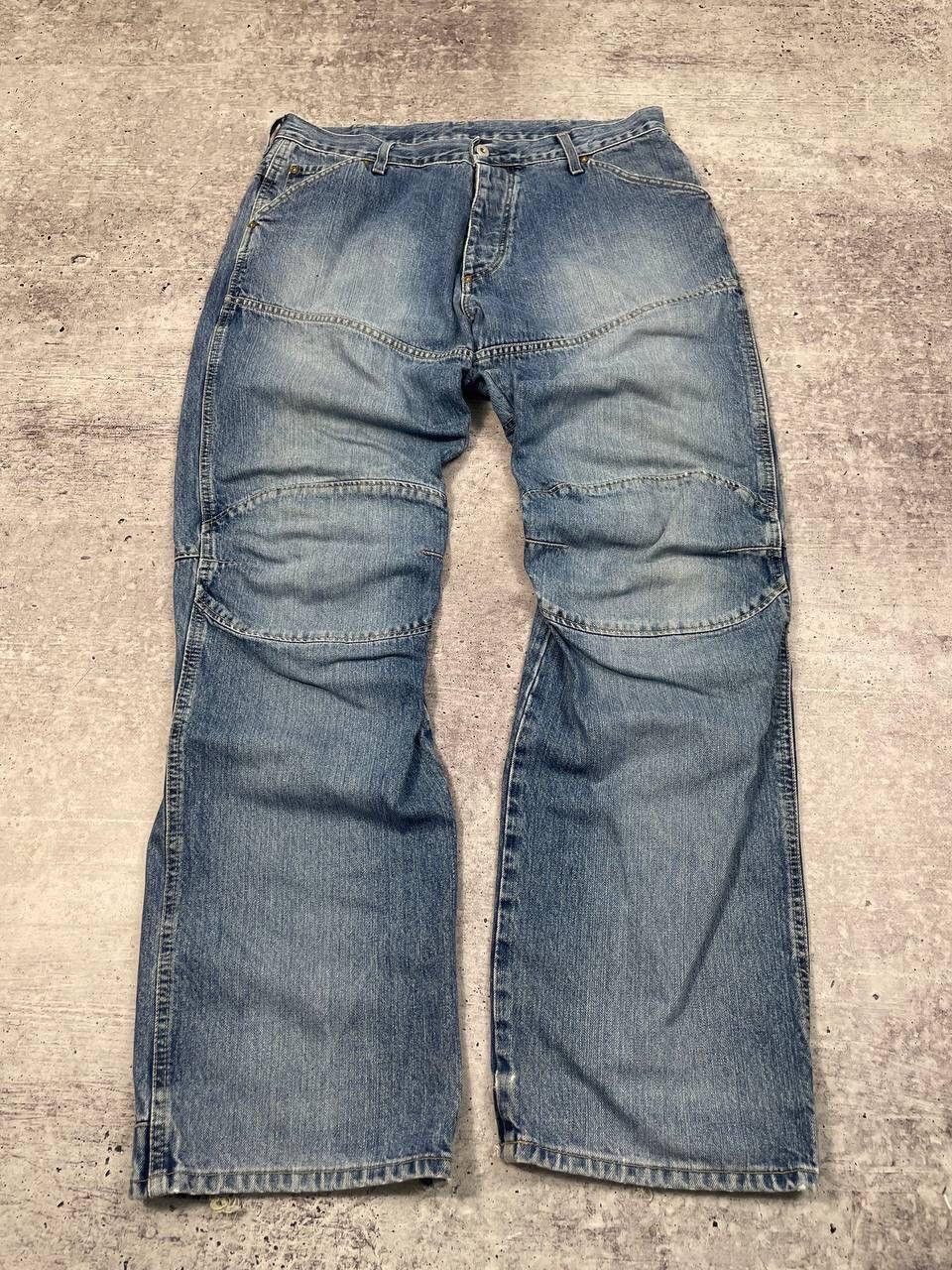 G-Star Vintage G Star Raw Denim Jeans Biker Pants Y2K Size US 36 / EU 52 - 6 Thumbnail