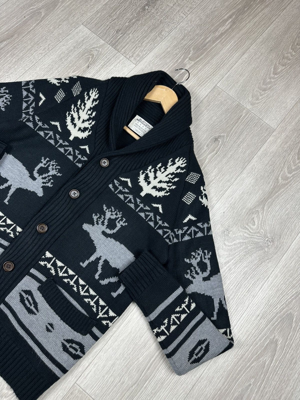 Burton Vintage Burton Deer Cardigan Sweater Knitwear Size M Size US M / EU 48-50 / 2 - 2 Thumbnail