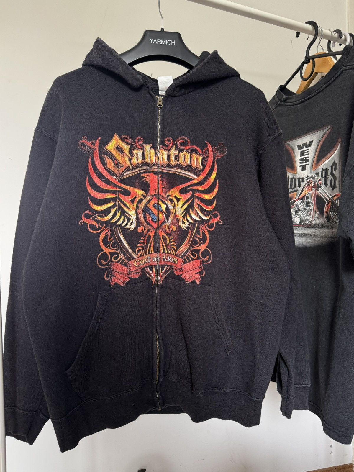 Vintage Vintage Sabaton Coat Of Arts Printed Zip Hoodie Size US L / EU 52-54 / 3 - 1 Thumbnail