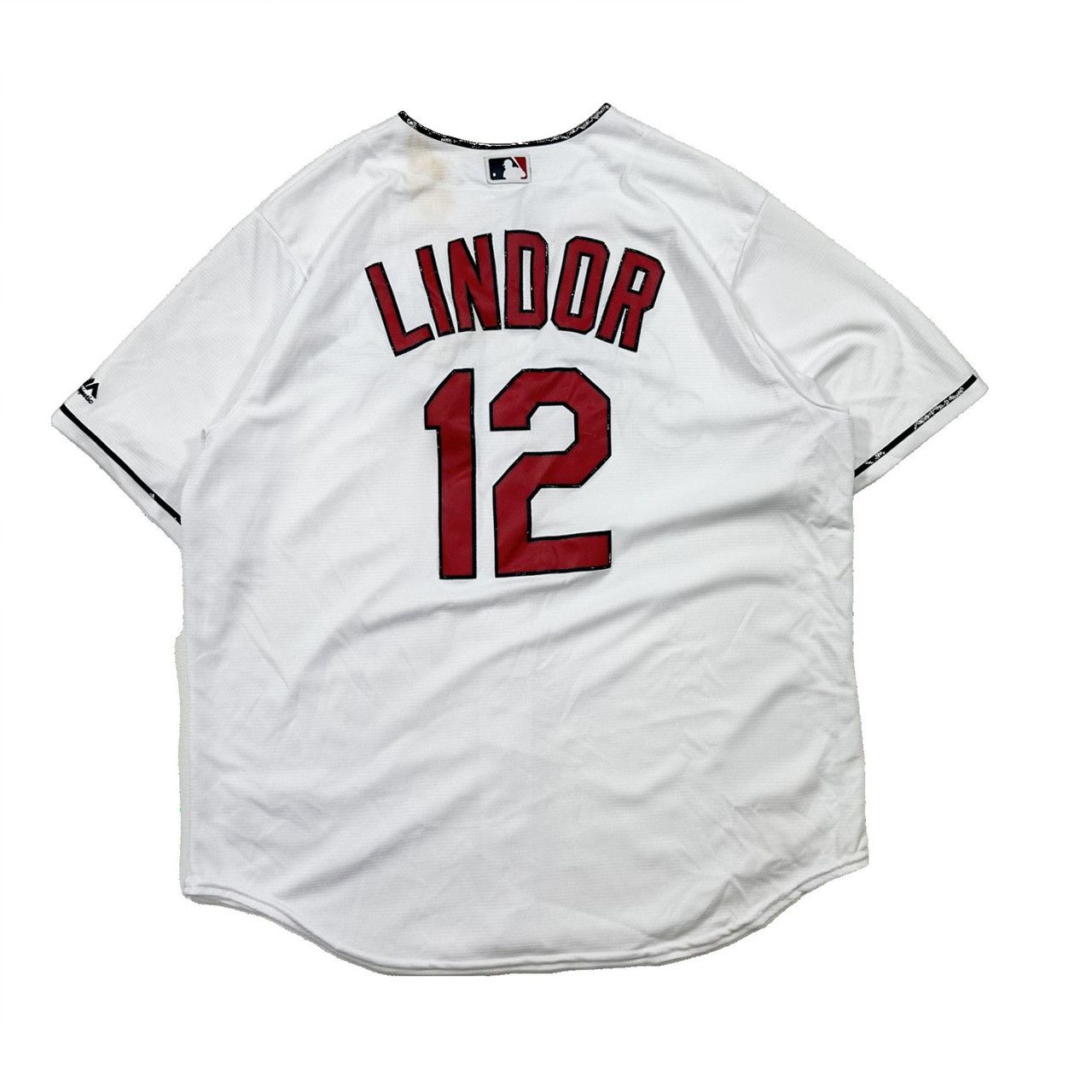 Vintage Vintage Lindor #12 Cleveland Guardians Majestic Baseball Size US XXL / EU 58 / 5 - 4 Thumbnail