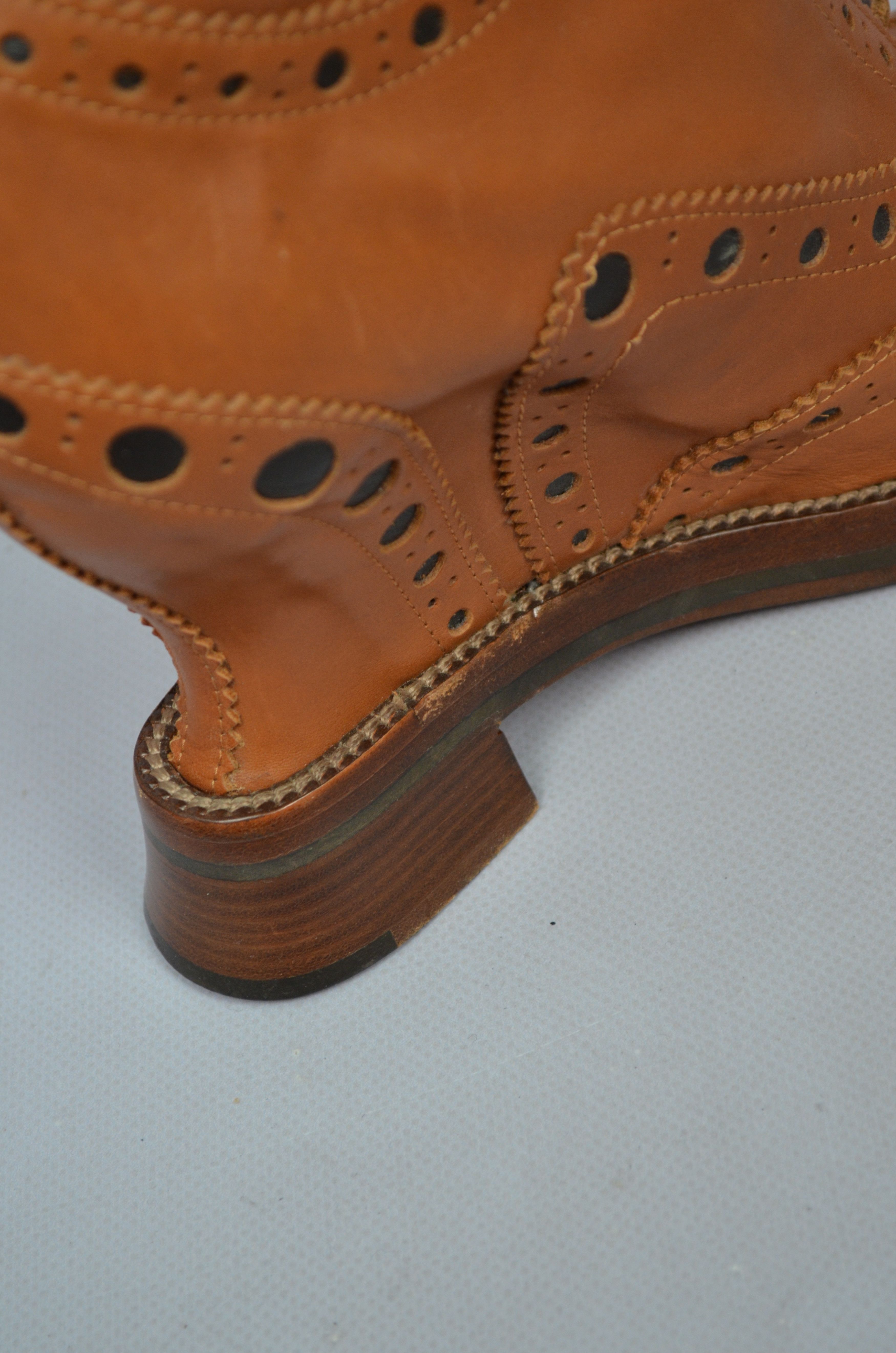 Acne Studios × Designer Acne Studios Spin Brogue Wedge Boots In Leather Size 37/US7 Size US 7 / IT 37 - 12 Thumbnail