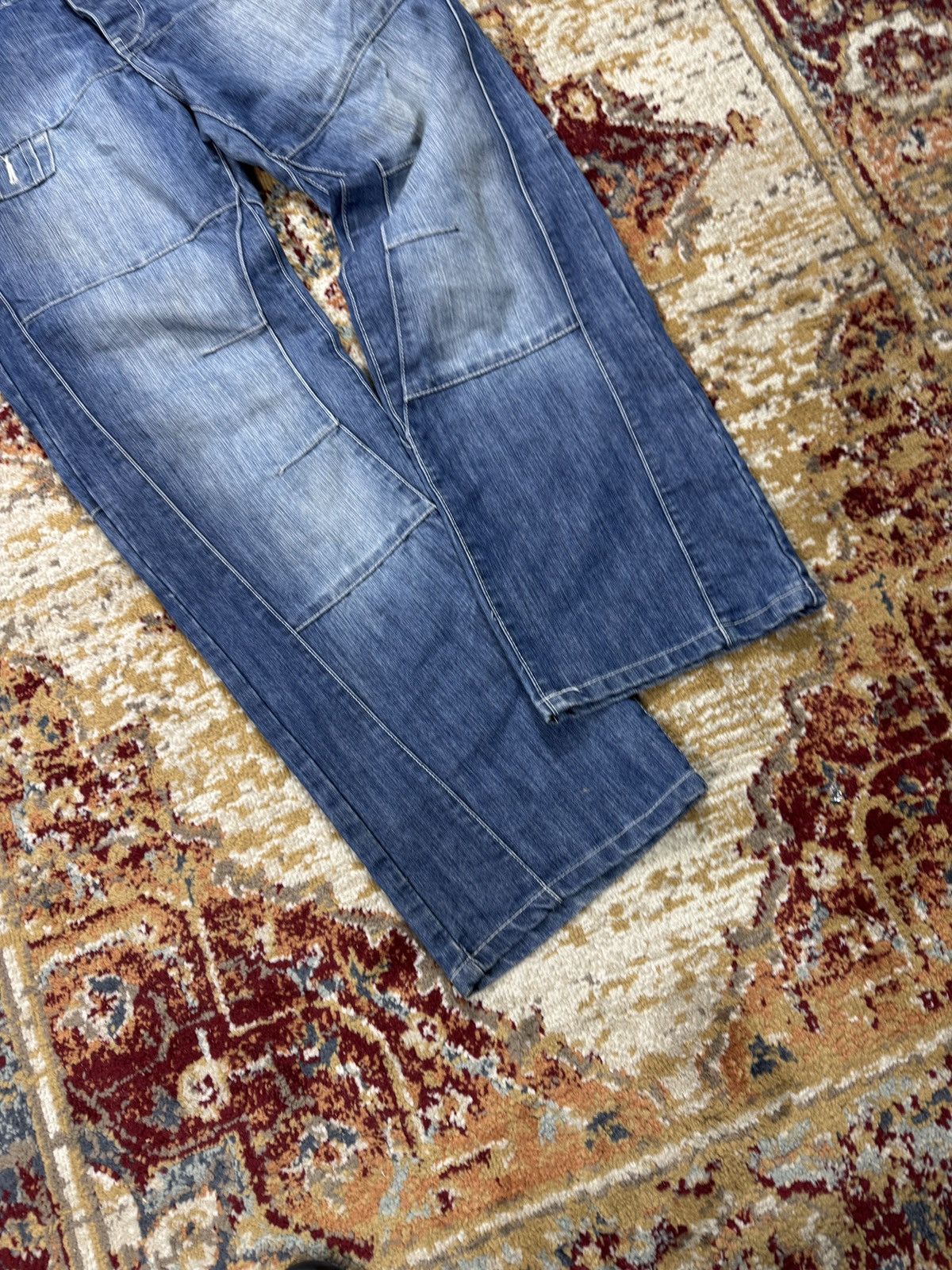 Other ᶠᵃⁿᶜʸᵍᵘʸ Vintage Baggy Washed Denim Jeans Wide leg Y2K Size US 36 / EU 52 - 3 Thumbnail