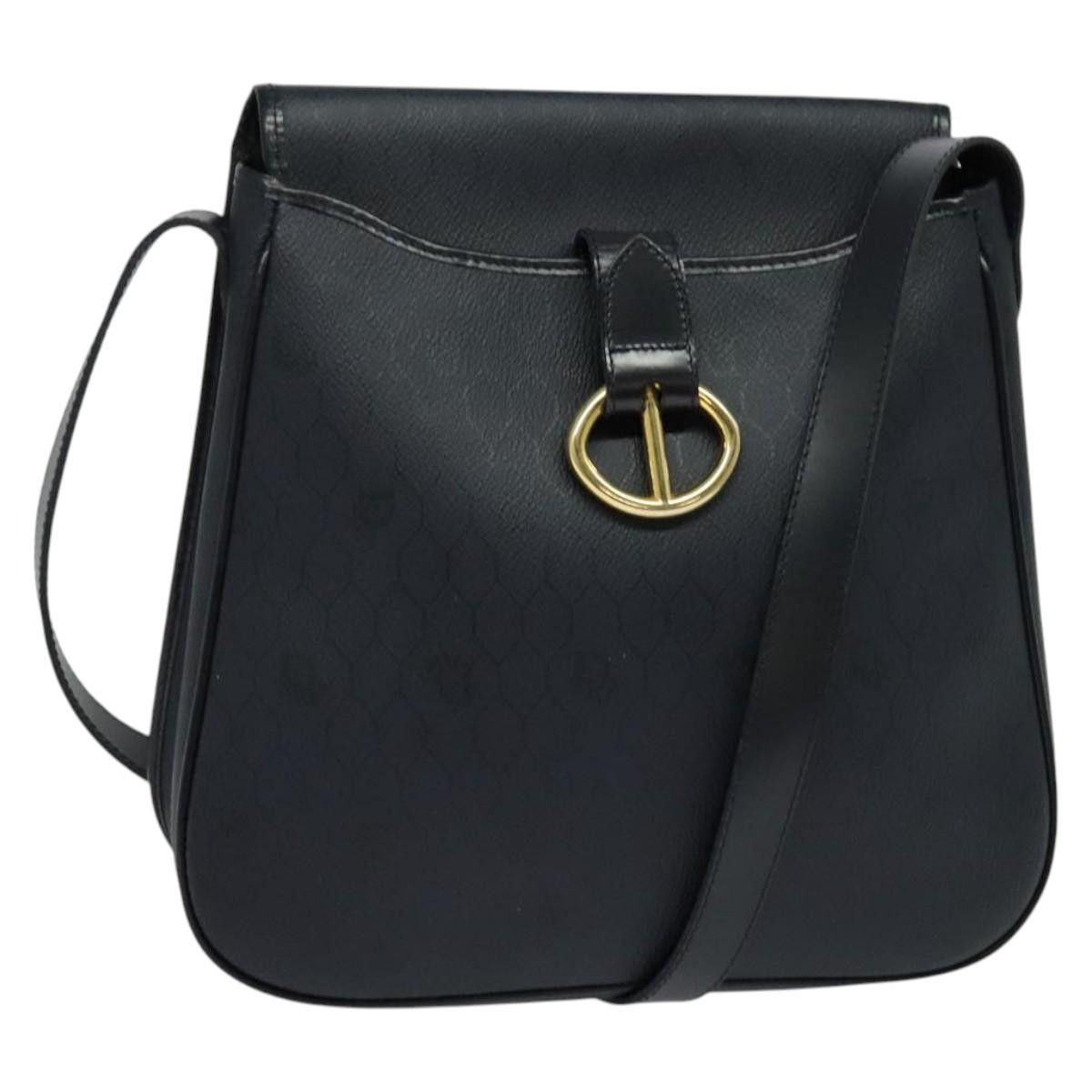 Dior DIOR Honeycomb Canvas Shoulder Bag Pvc Black Gold Size ONE SIZE - 1 Thumbnail