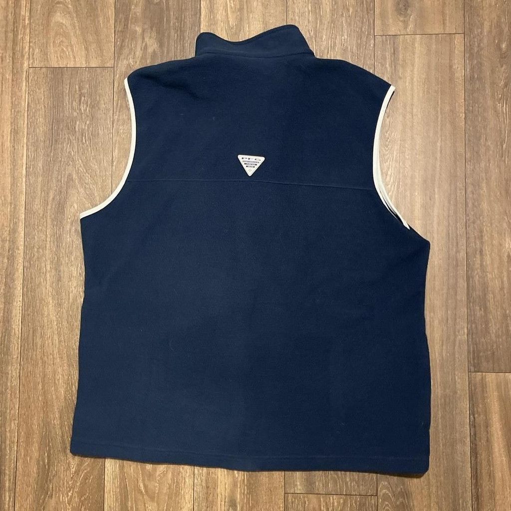 Columbia Columbia navy blue fleece vest w/ white border size XL Size XL / US 12-14 / IT 48-50 - 2 Thumbnail