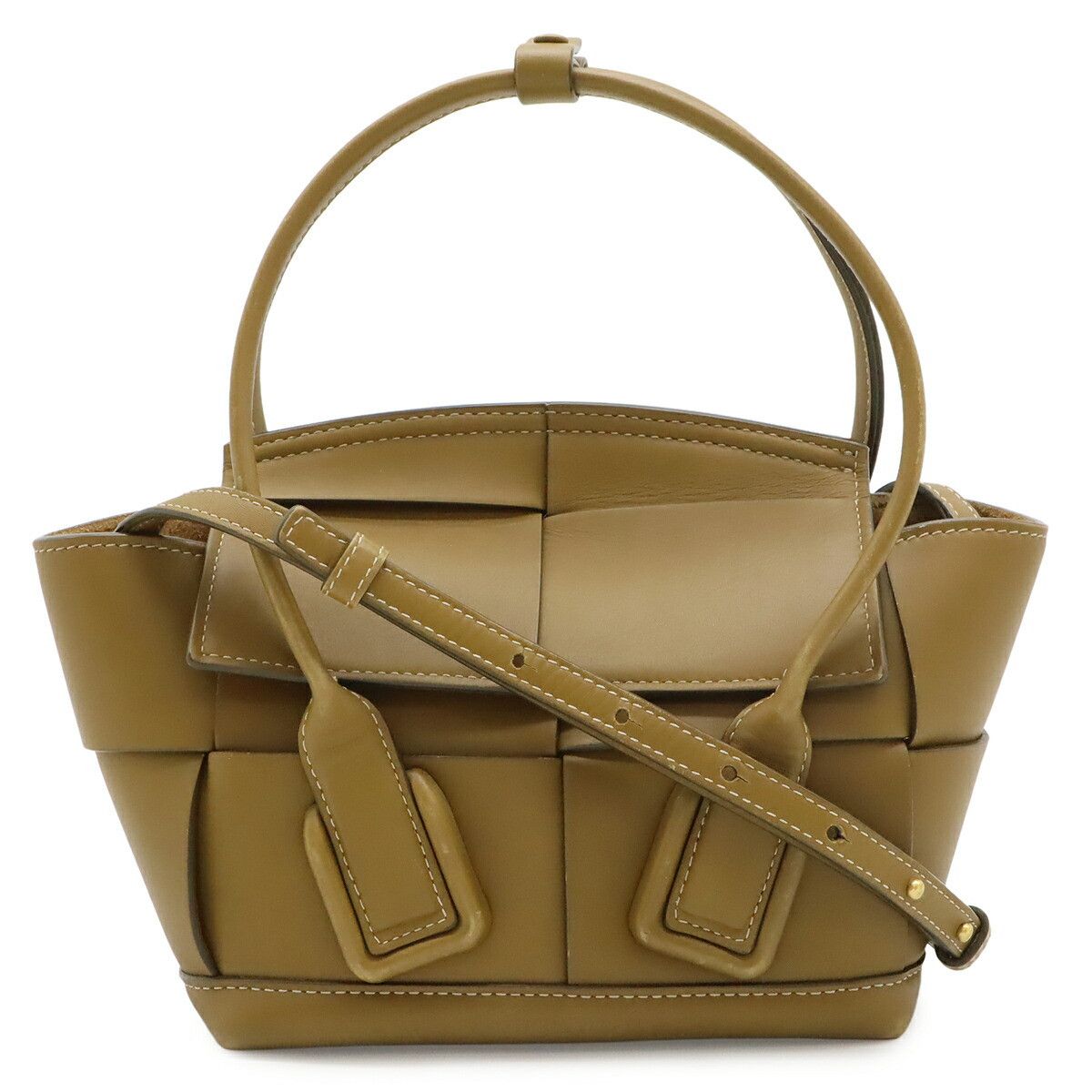 Bottega Veneta Bottega Veneta Bottega Veneta Mini The Arco Leather 2way Bag Leather Handbag 600606 DUTY FREE for USA Size ONE SIZE - 1 Thumbnail