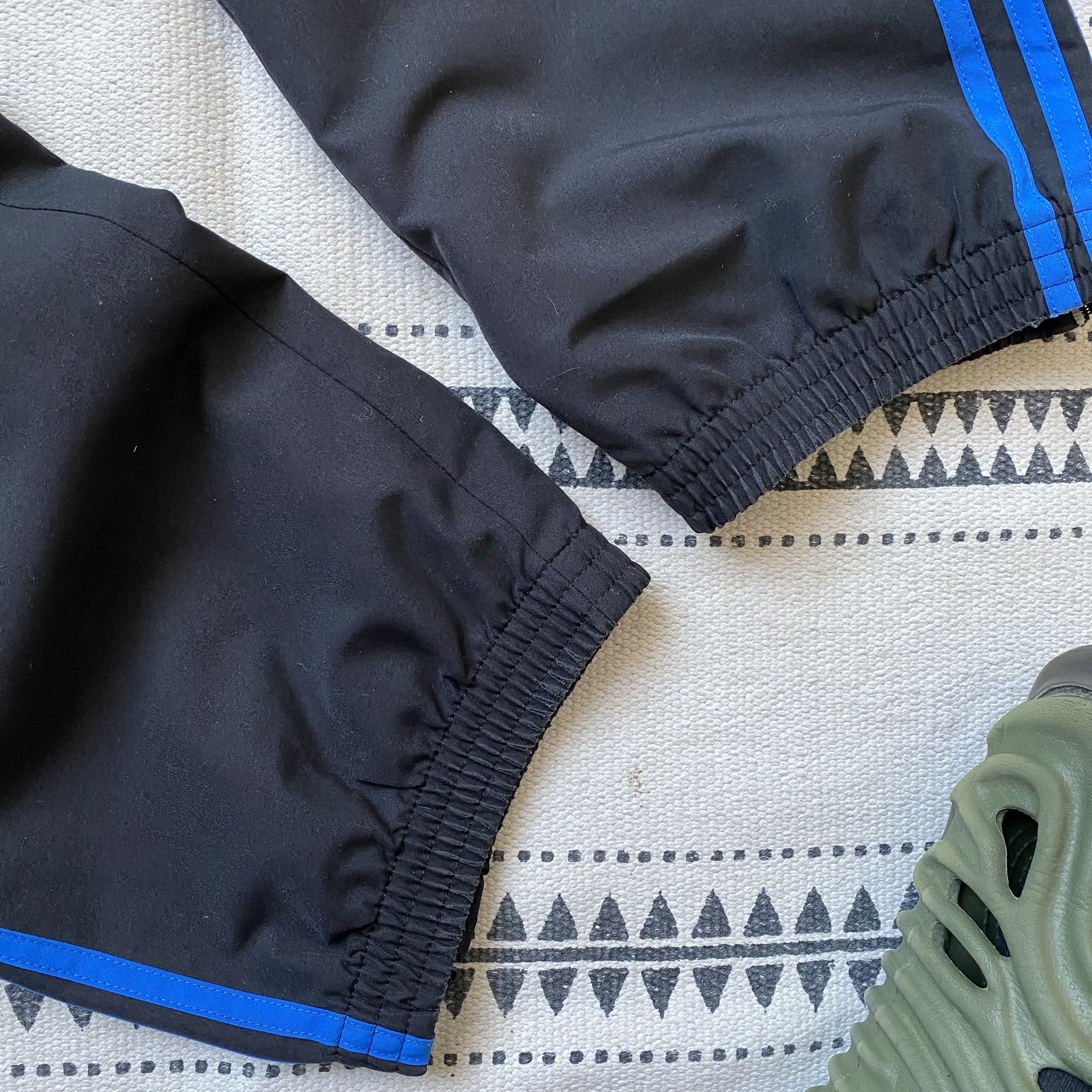 Adidas 🦍 Vintage Adidas Nylon track pants Zip drill joggers Size US 36 / EU 52 - 5 Thumbnail