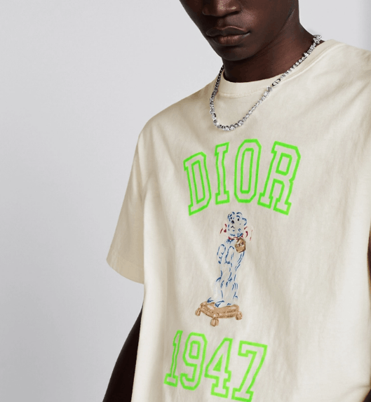 Dior o1w1db10525 483J63 Relaxed-Fit Bobby T-Shirt in White Size US L / EU 52-54 / 3 - 7 Thumbnail