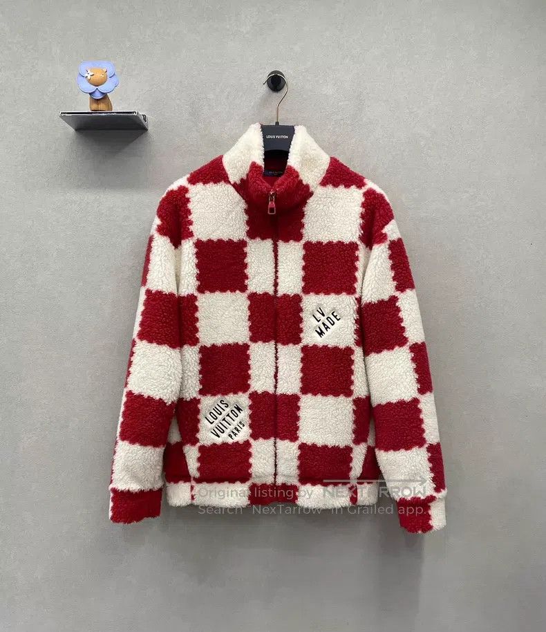 Louis Vuitton Louis Vuitton Nigo2 Signature Red and White Checker Lambsw Size US XL / EU 56 / 4 - 1 Thumbnail