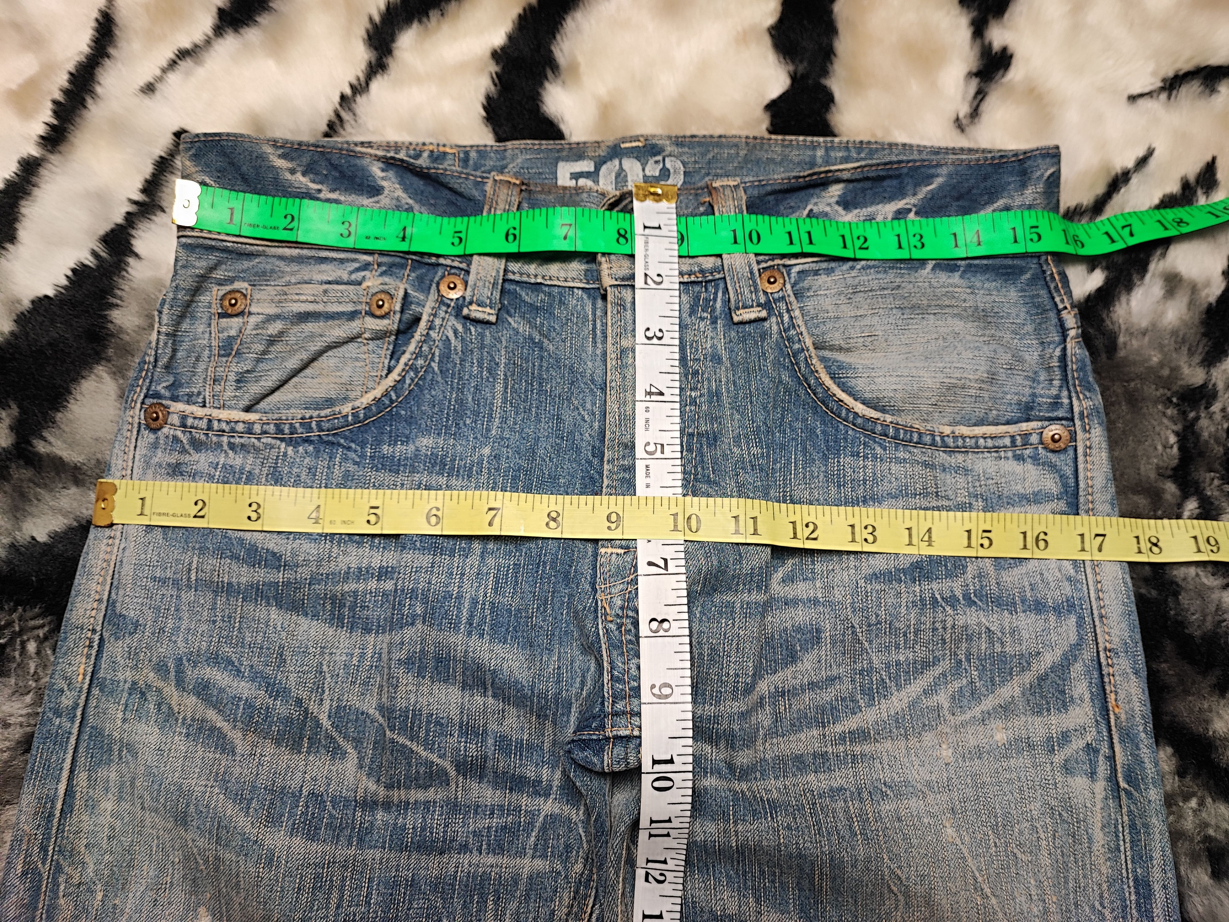 Edwin Edwin 503 Blue Trip Japan Distressed Jeans Size US 31 - 9 Thumbnail
