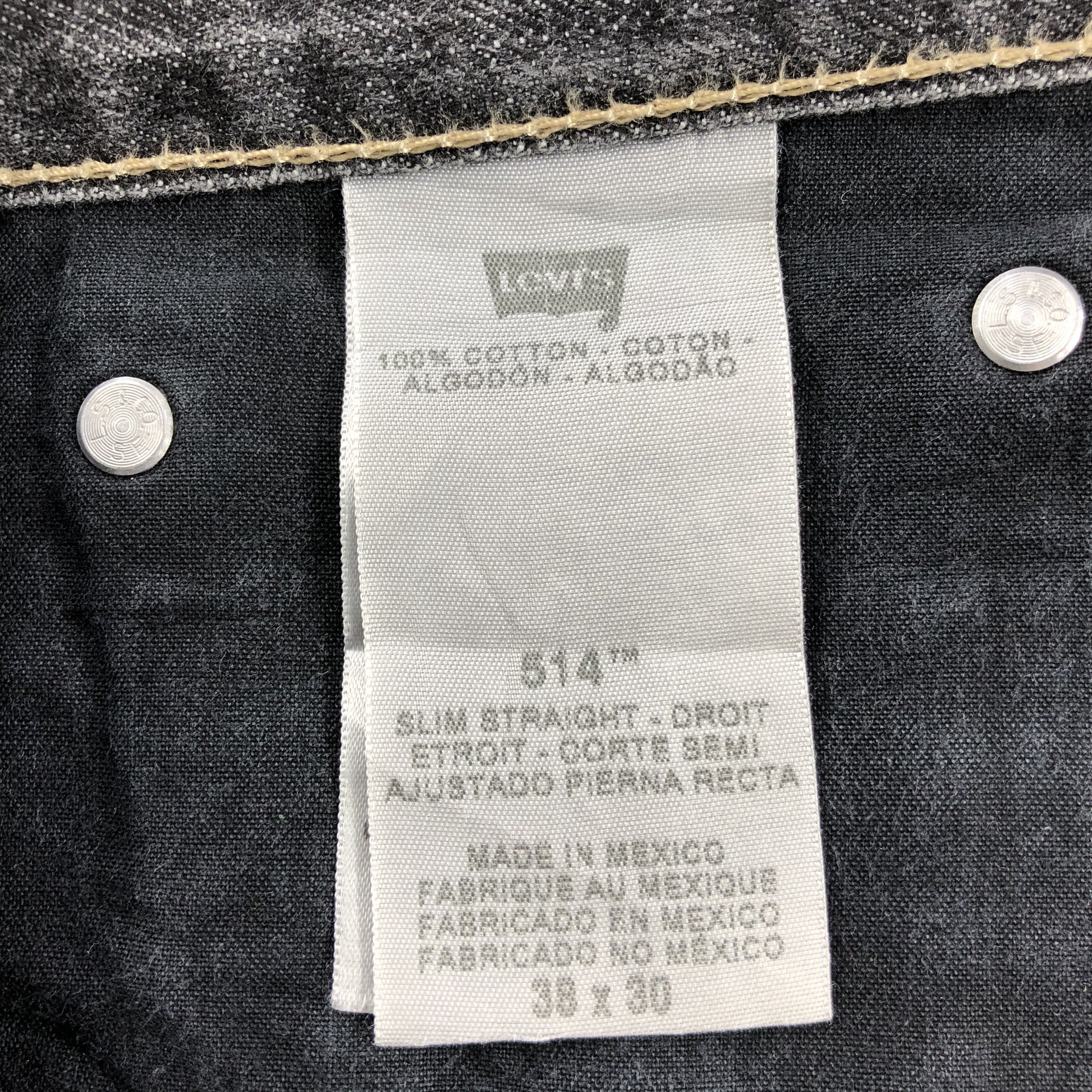 Levi's × Vintage Vintage Levis 514 Faded Black Jeans-JM2613 Size US 40 / EU 56 - 13 Thumbnail