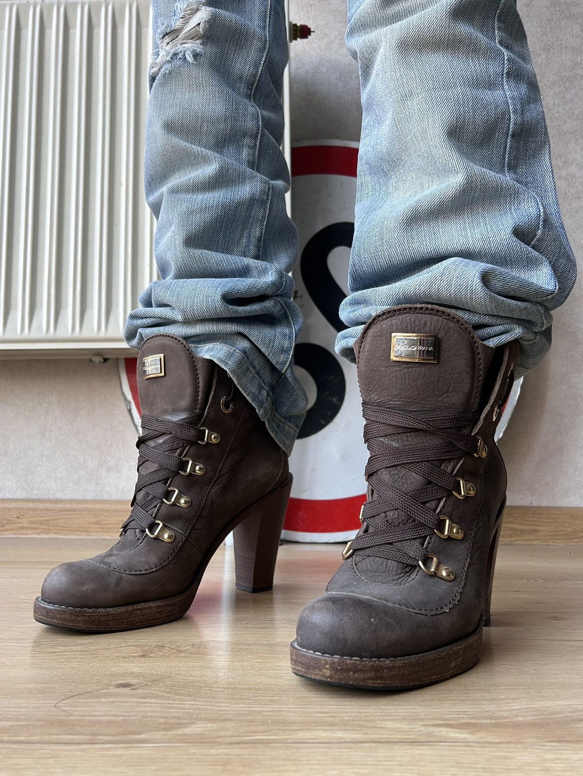 Dolce & Gabbana Y2K Dolce Gabbana Leather Western Ankle Boots Size US 8 / IT 38 - 2 Thumbnail