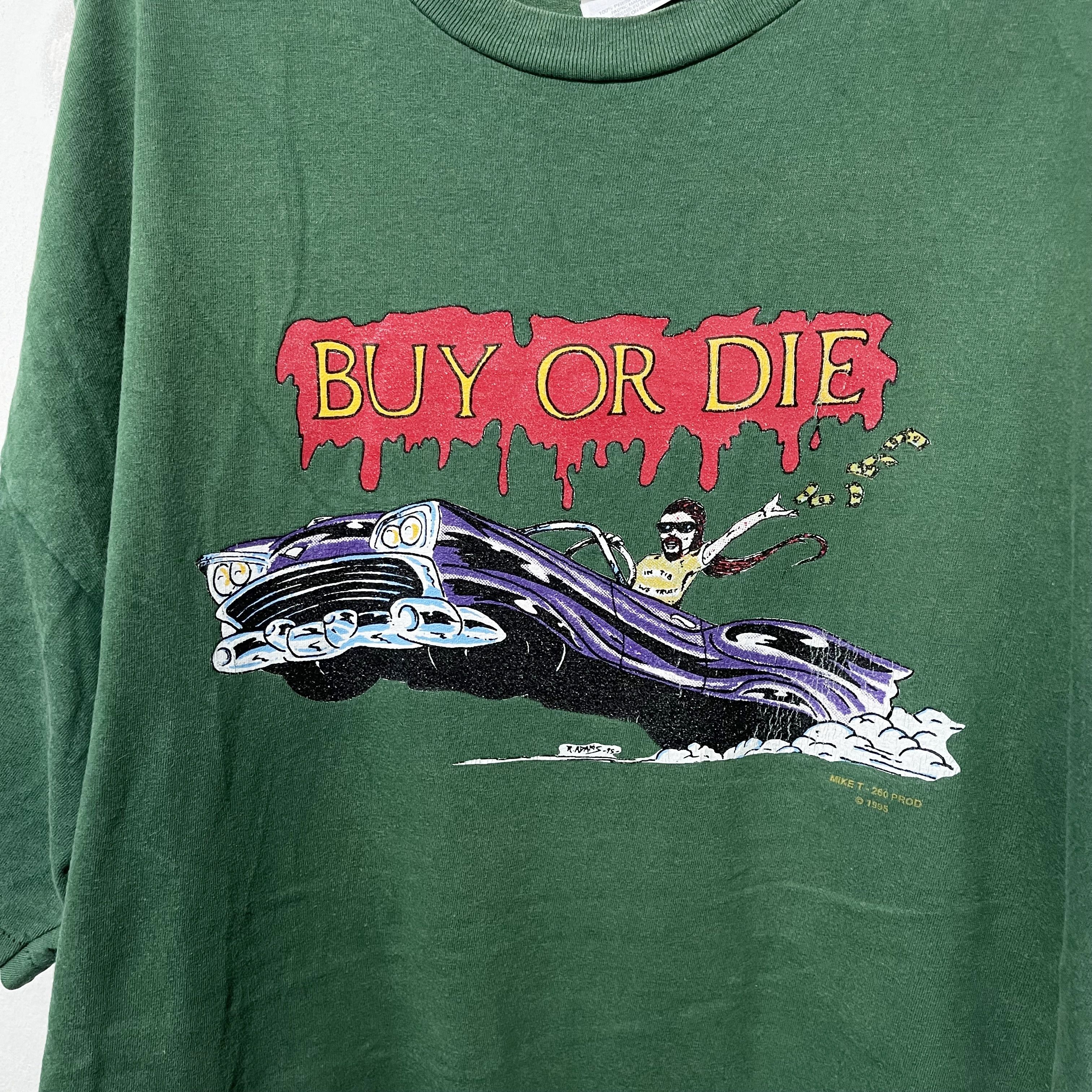 Vintage Vintage 90s Buy or Die Classic Car Shirt Size US XXL / EU 58 / 5 - 2 Thumbnail