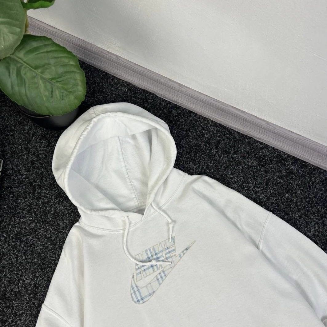 Vintage Nike vintage bootleg hoodie big print boxy fit 90s Size US L / EU 52-54 / 3 - 3 Thumbnail