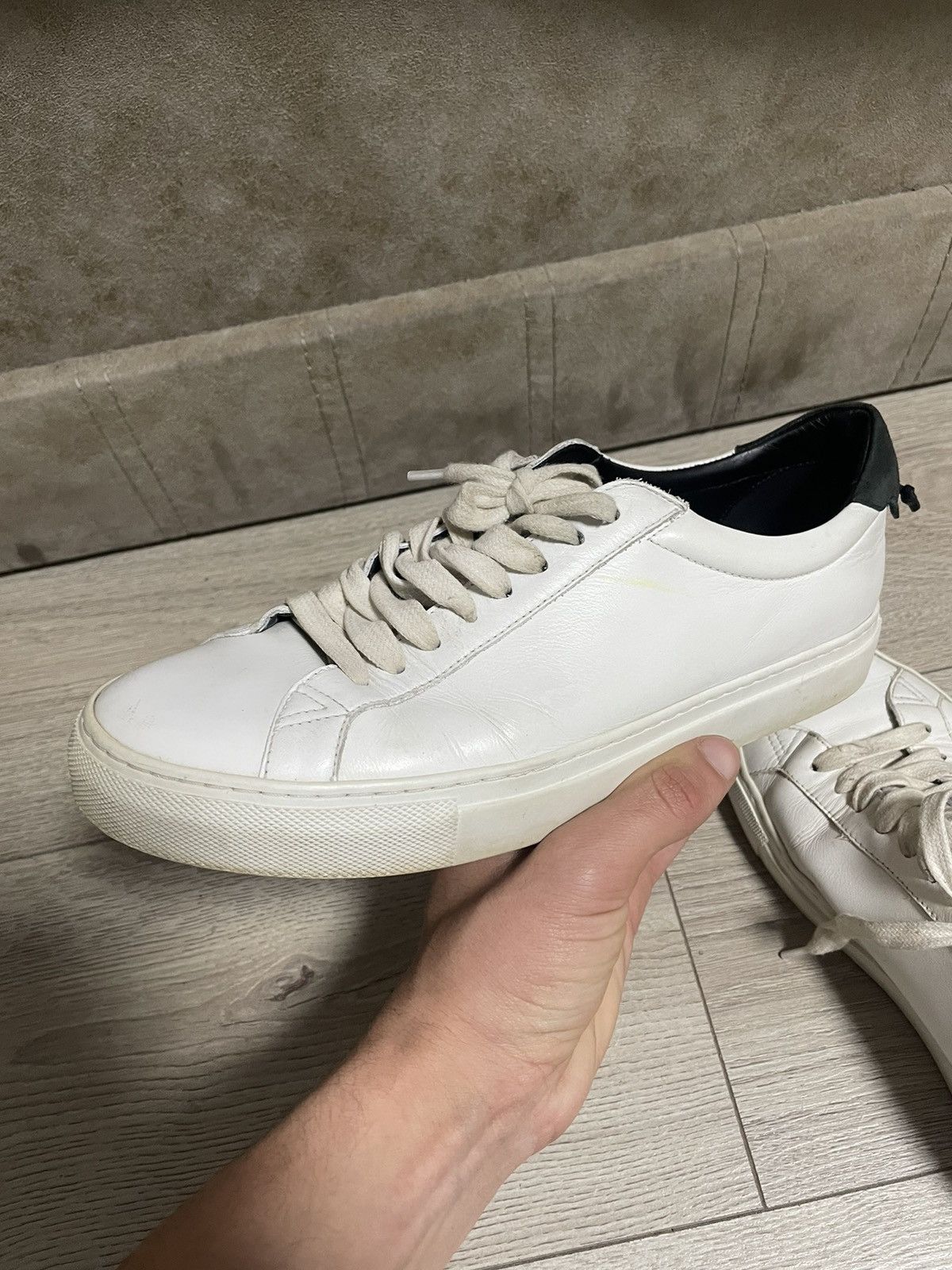 Givenchy Givenchy Urban Street Low White Leather Sneakers Size US 9.5 / EU 42-43 - 9 Thumbnail