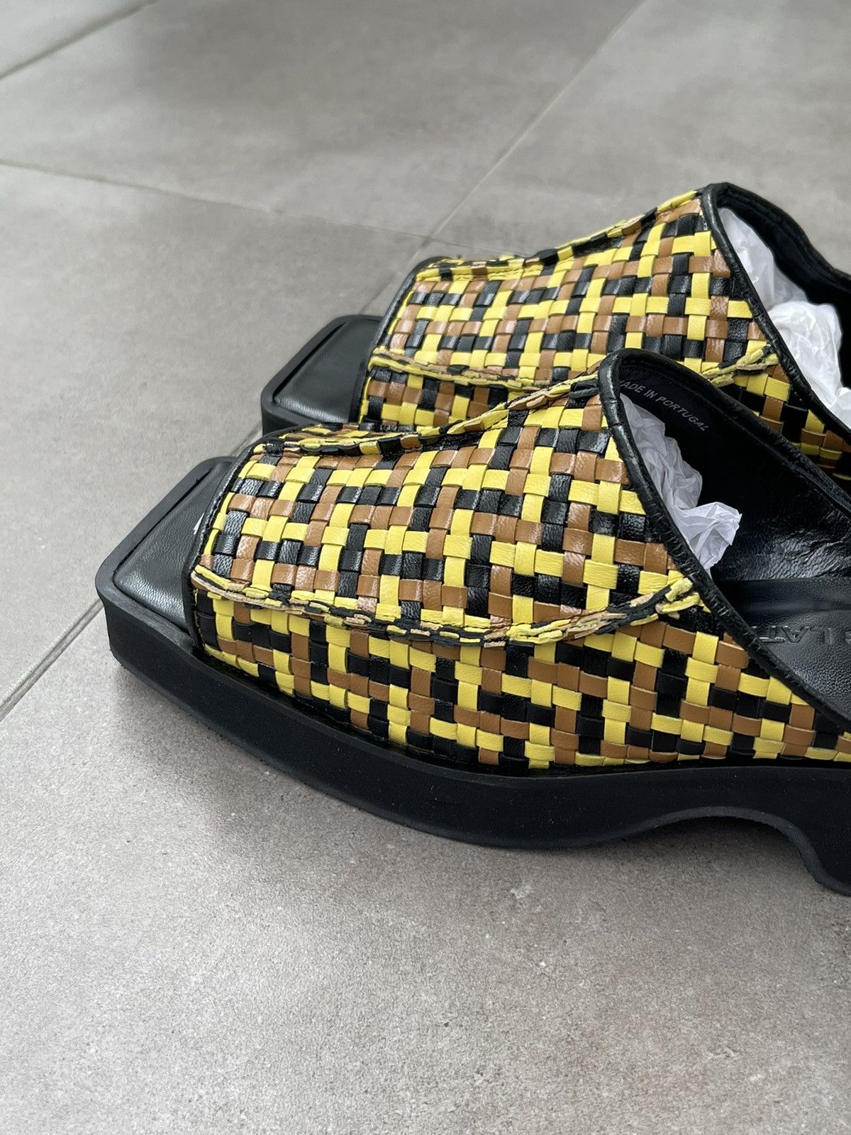 Eckhaus Latta !DS! SS23 Eckhaus Latta Olive Combo Men Slide M Size US 8 / EU 41 - 8 Thumbnail