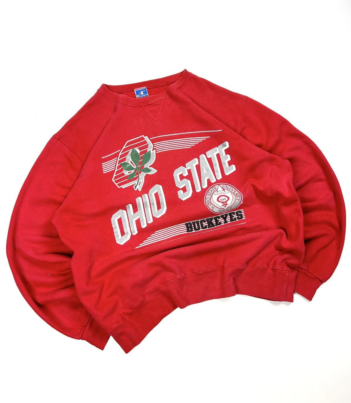 Champion 80s Champion Ohio State Buckeyes Sweatshirt Crewneck Vintage Size US XL / EU 56 / 4 - 2 Thumbnail