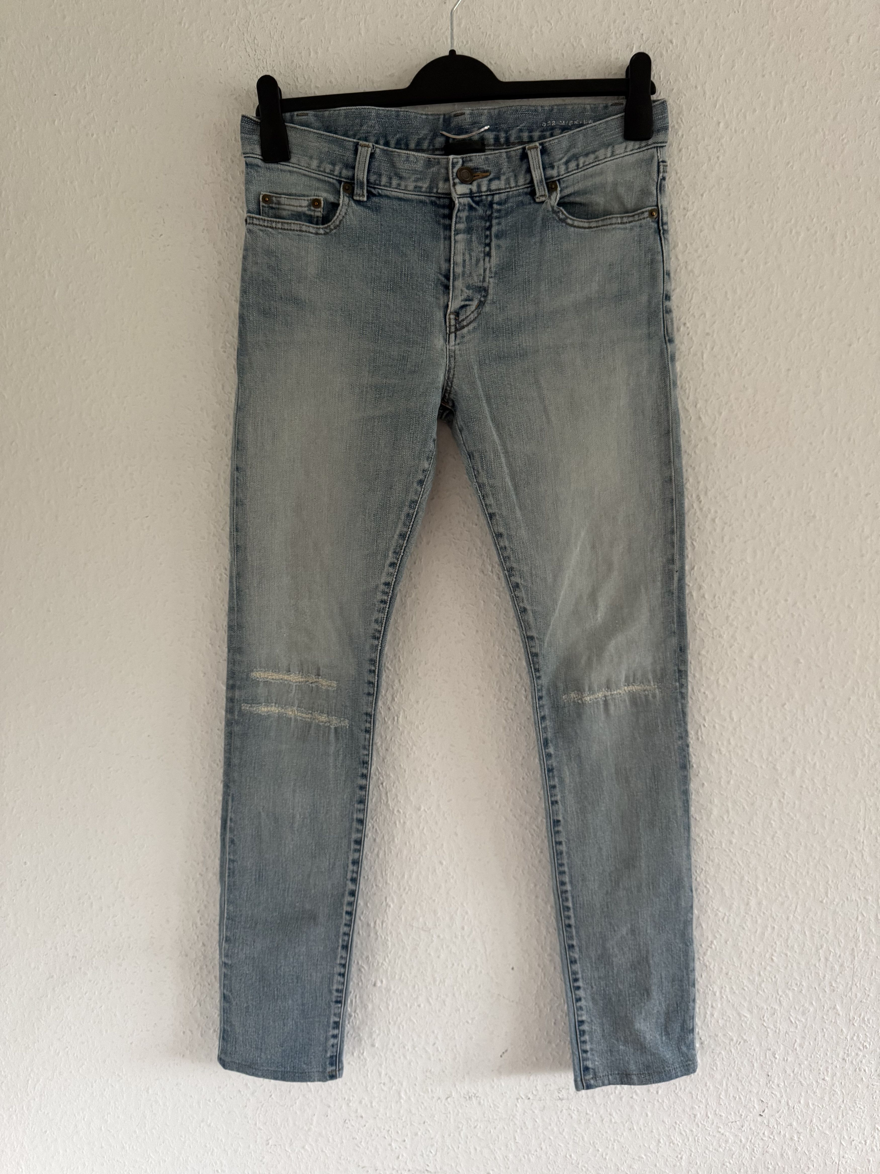 Saint Laurent Paris D02 M/SK-LW Repaired Knee Jeans Size US 31 - 2 Thumbnail