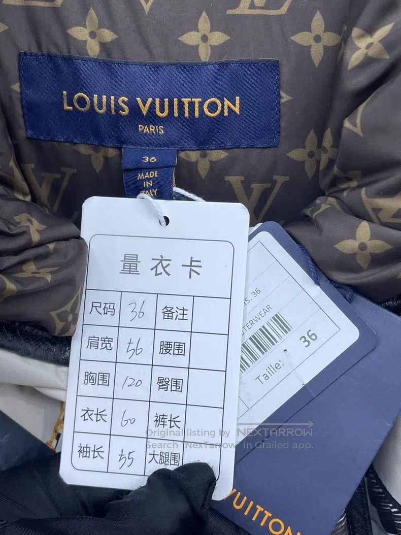 Louis Vuitton Louis Vuitton Chain-lined presbyopic patchwork down jacket Size XS / US 0-2 / IT 36-38 - 9 Thumbnail