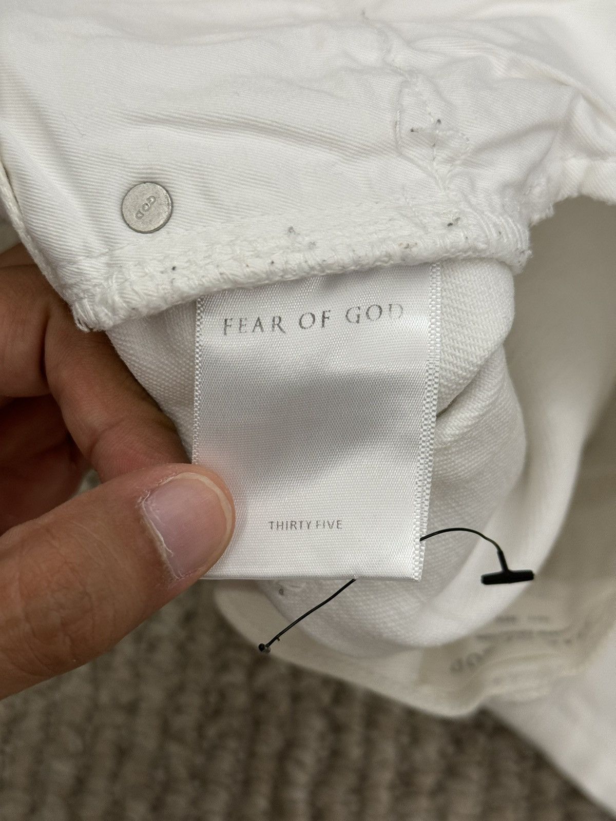 Fear of God Fear of God Fourth Collection White Jeans Size US 35 - 4 Thumbnail