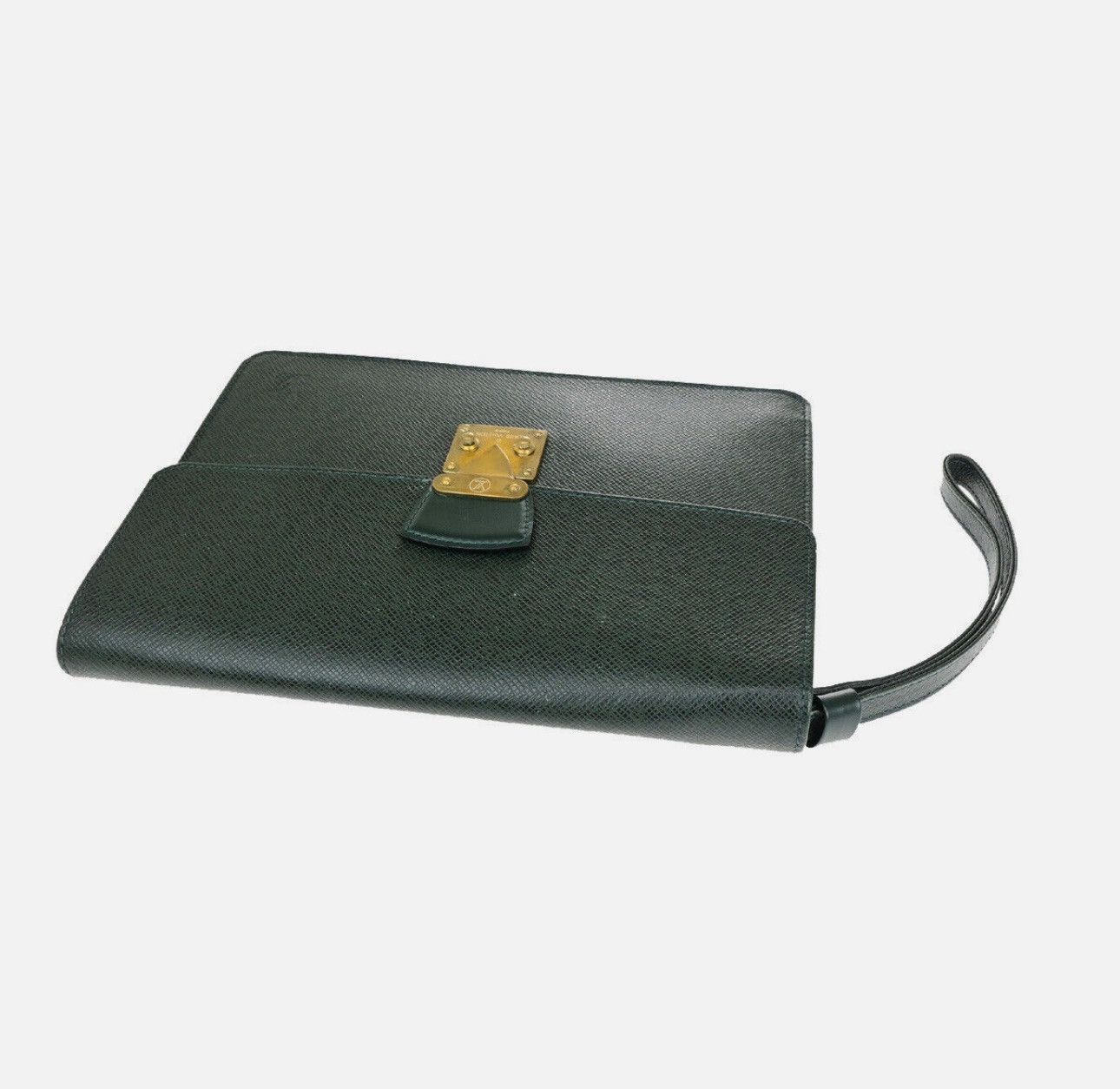 Louis Vuitton LOUIS VUITTON POCHETTE KOURAD CLUTCH HAND BAG TAIGA LEATHER Size ONE SIZE - 5 Thumbnail