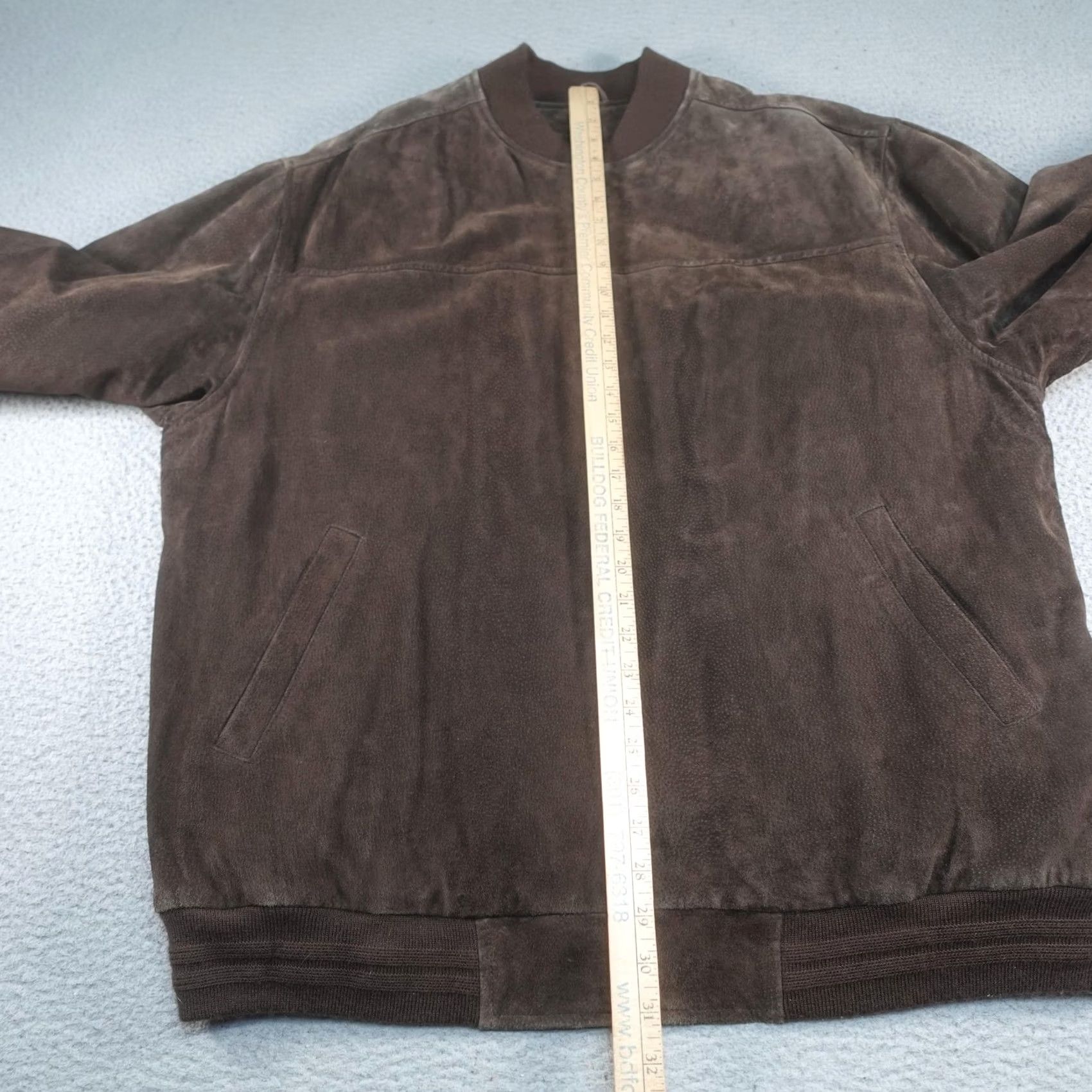 Vintage VINTAGE John Ashford Leather Bomber Jacket Mens XLT Brown Flight Aviator Flyer Aviation Size US XL / EU 56 / 4 - 6 Thumbnail