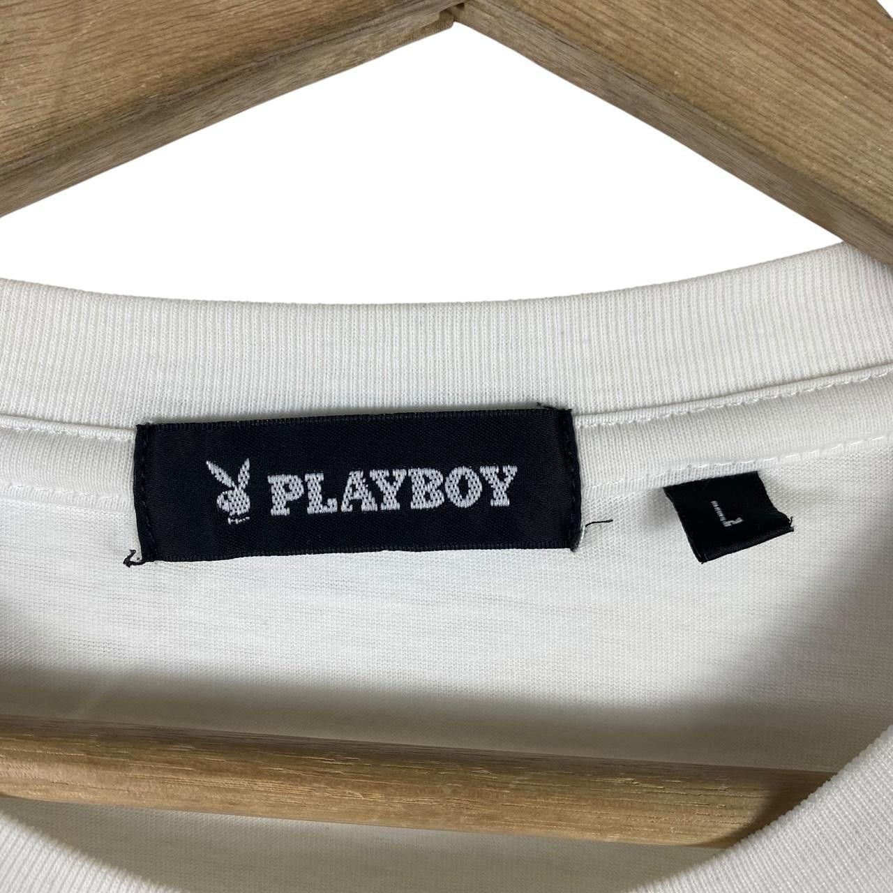 Playboy PLAYBOY MAGAZINE PLYBY Cover Embossed Logo Tee Shirt Top Size L / US 10 / IT 46 - 6 Thumbnail