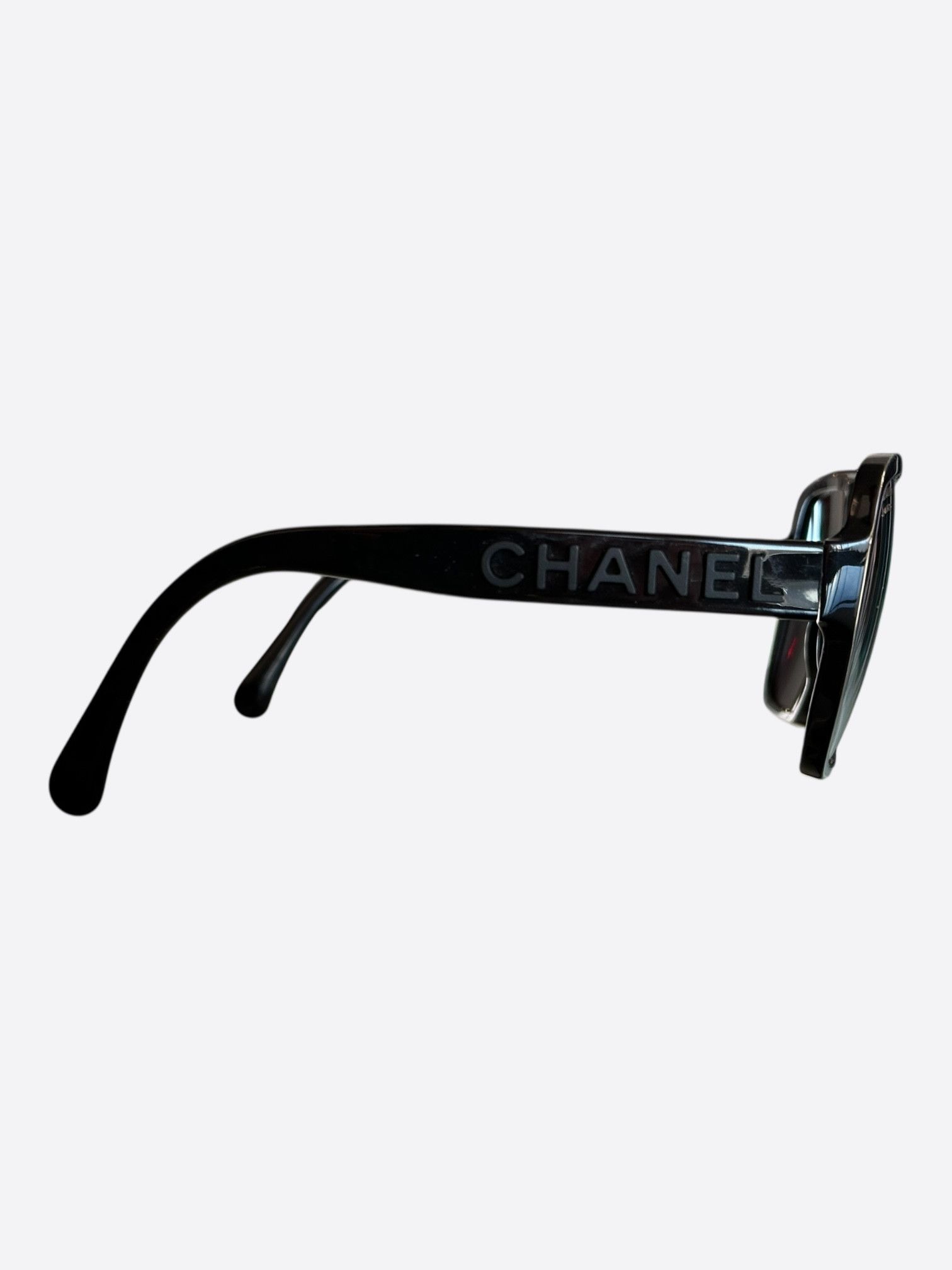 Chanel Chanel Black Logo Square Sunglasses Size ONE SIZE - 2 Thumbnail