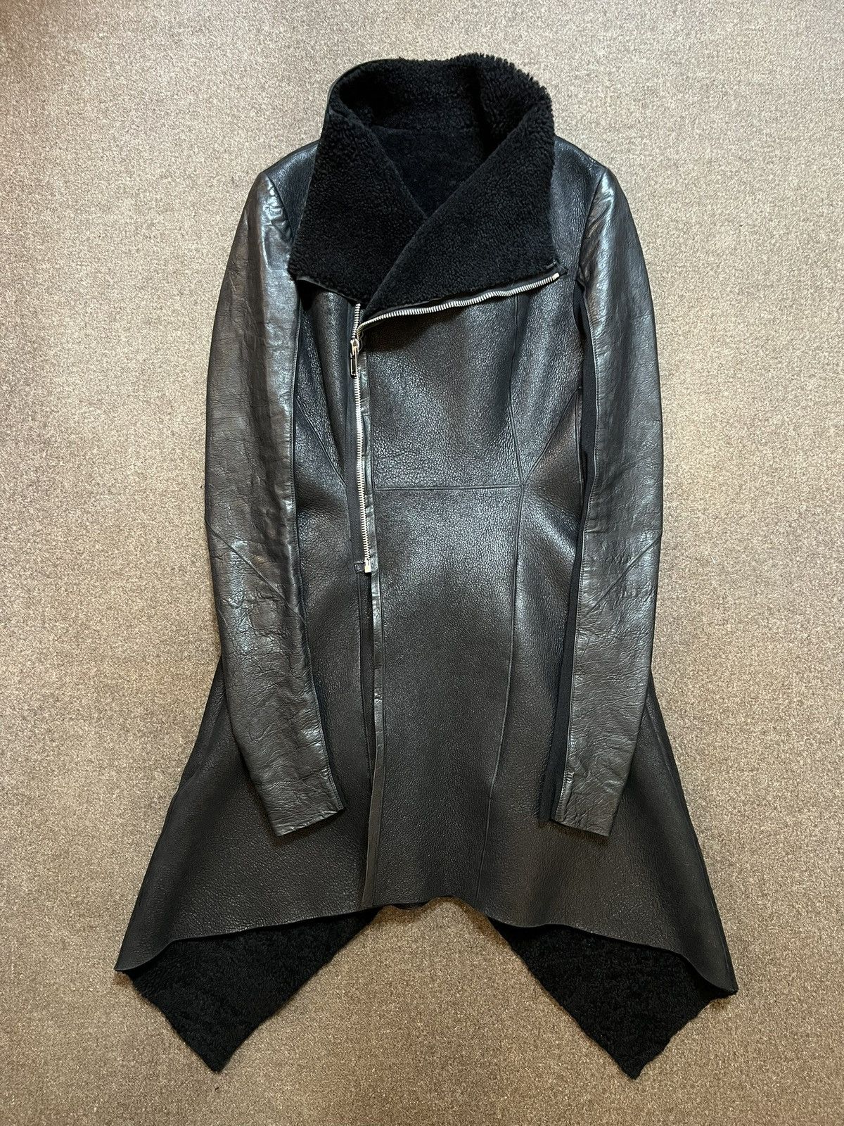 Rick Owens Rick Owens FW08 Shearling Leather Jacket Size M / US 6-8 / IT 42-44 - 1 Thumbnail
