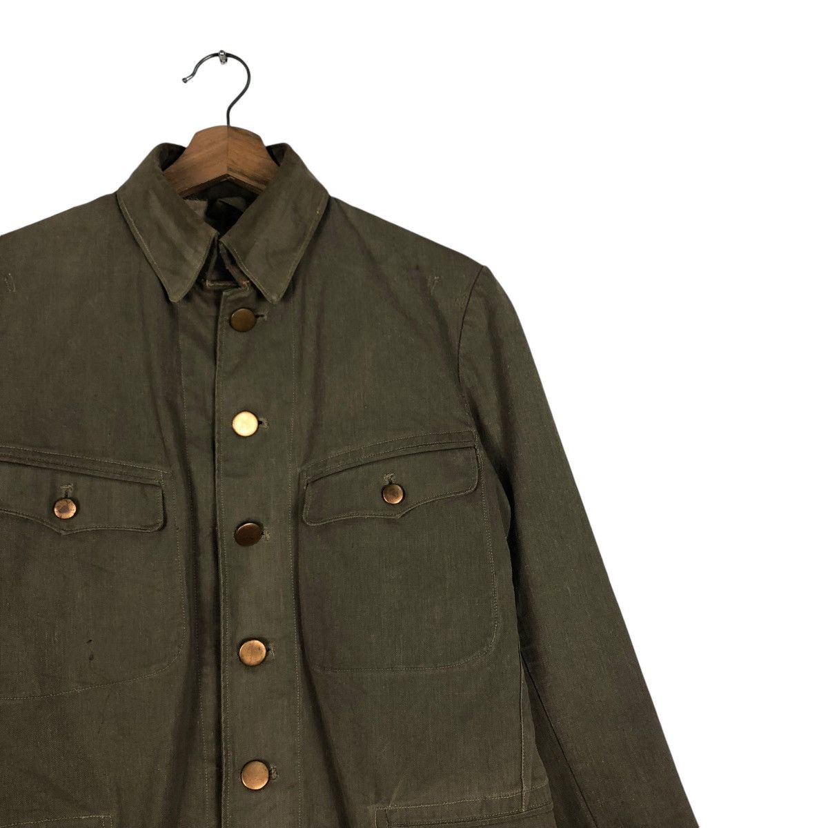 Vintage 🔥TRUE VINTAGE 60’s MILITARY CHORE WORK BUTTON Size US S / EU 44-46 / 1 - 6 Thumbnail