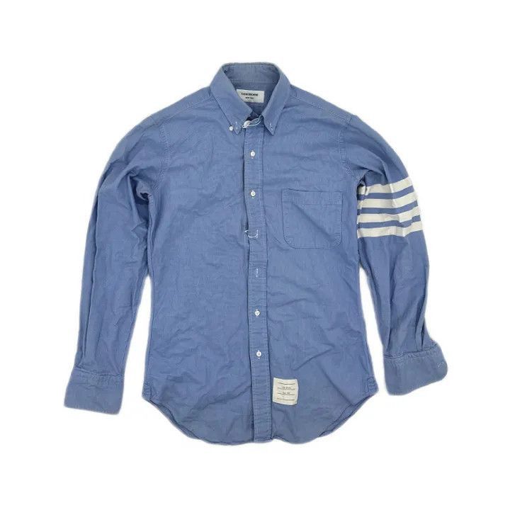 Thom Browne Thom Browne Casual Button-Up Long Sleeve Shirt -2507 Size US S / EU 44-46 / 1 - 7 Thumbnail