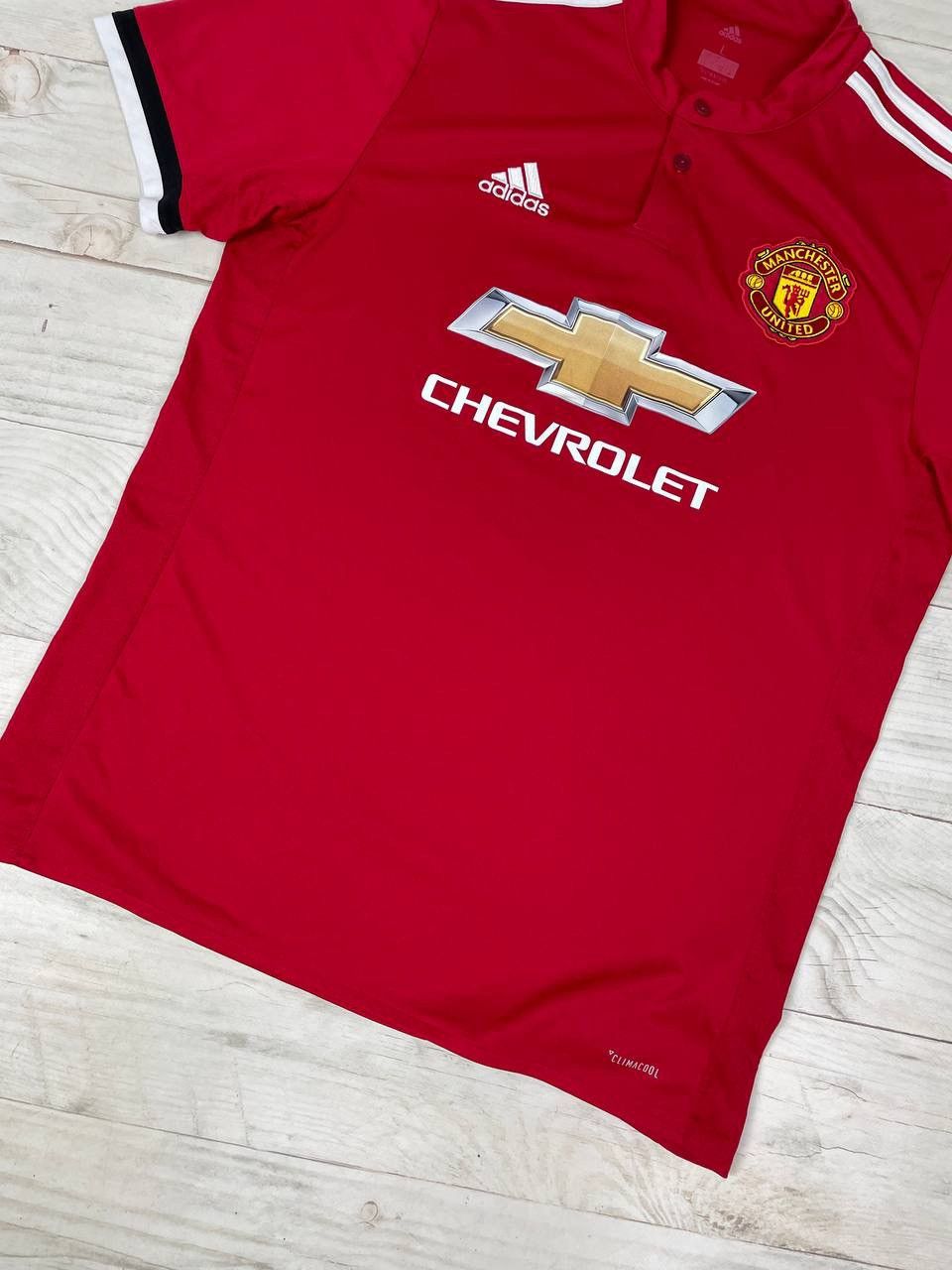 Adidas Adidas Manchester United 2017 2018 Home Shirt Soccer Jersey Size US L / EU 52-54 / 3 - 5 Thumbnail