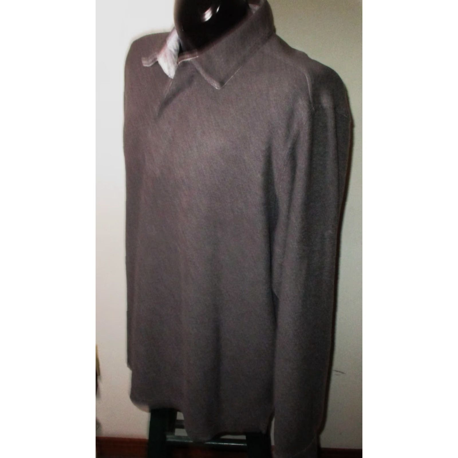 Tommy Bahama TOMMY BAHAMA Sweatshirt Shirt XL Mens Gray Long Sleeve Polo Jersey Pullover Adult Regular Fit All Seasons Vintage No Size US XL / EU 56 / 4 - 5 Thumbnail