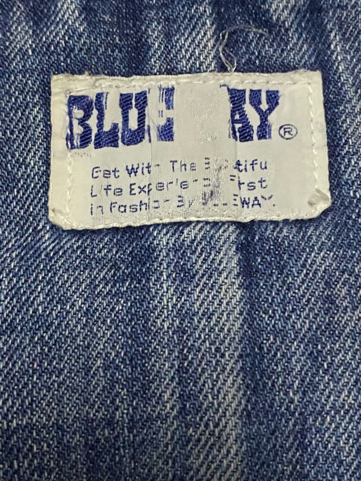 Blue Blue Japan Blue Way Distressed Baggy Overall Size US 33 - 10 Thumbnail