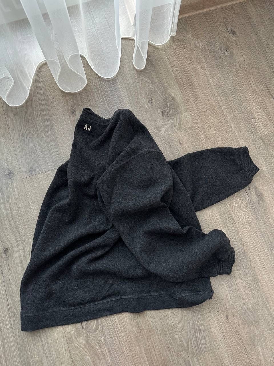Armani × Vintage Vintage Armani Jeans Navy Gray Sweater Size US XL / EU 56 / 4 - 13 Thumbnail