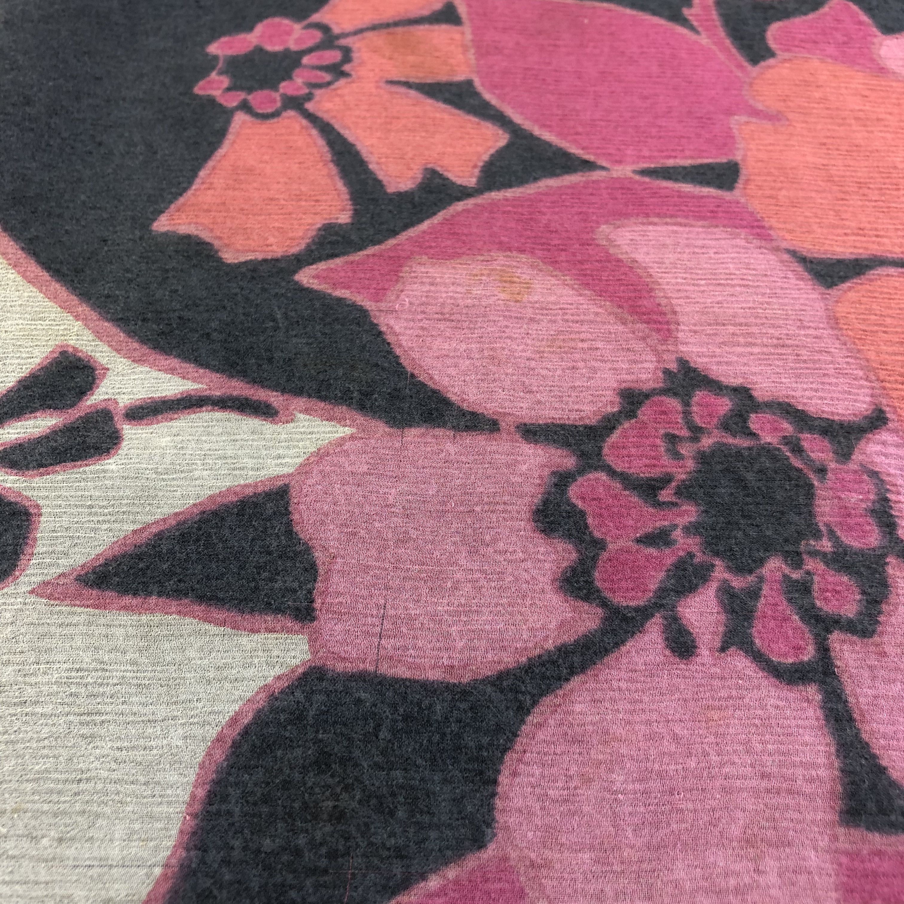 Pierre Cardin Vintage Pierre Cardin Floral Silk Scarf M818 Size ONE SIZE - 8 Thumbnail