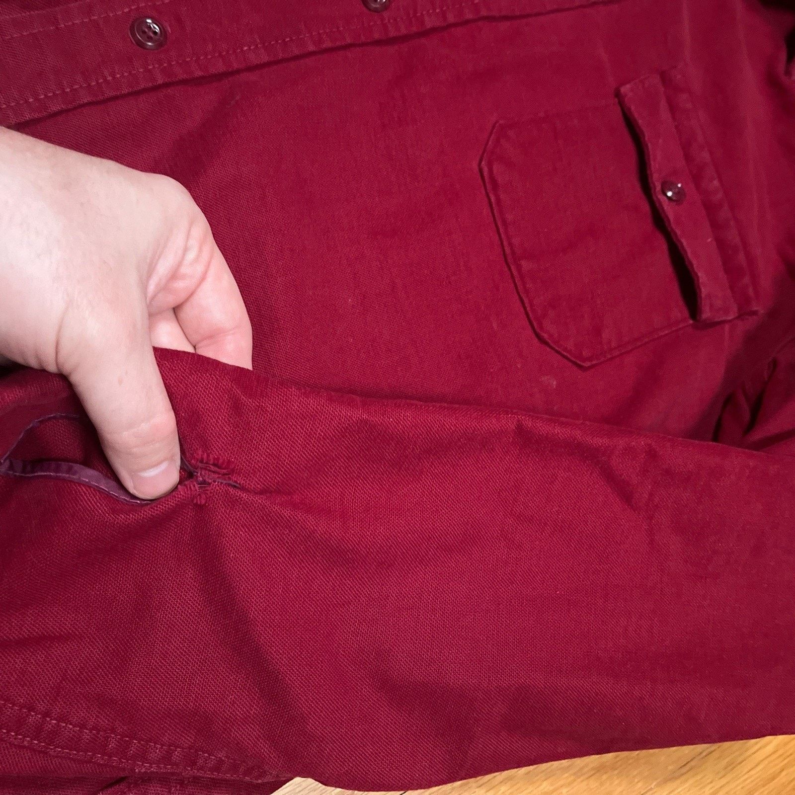 Orvis VTG Orvis Shirt Red Chamois Button Workwear Distressing 90s Size US L / EU 52-54 / 3 - 8 Thumbnail