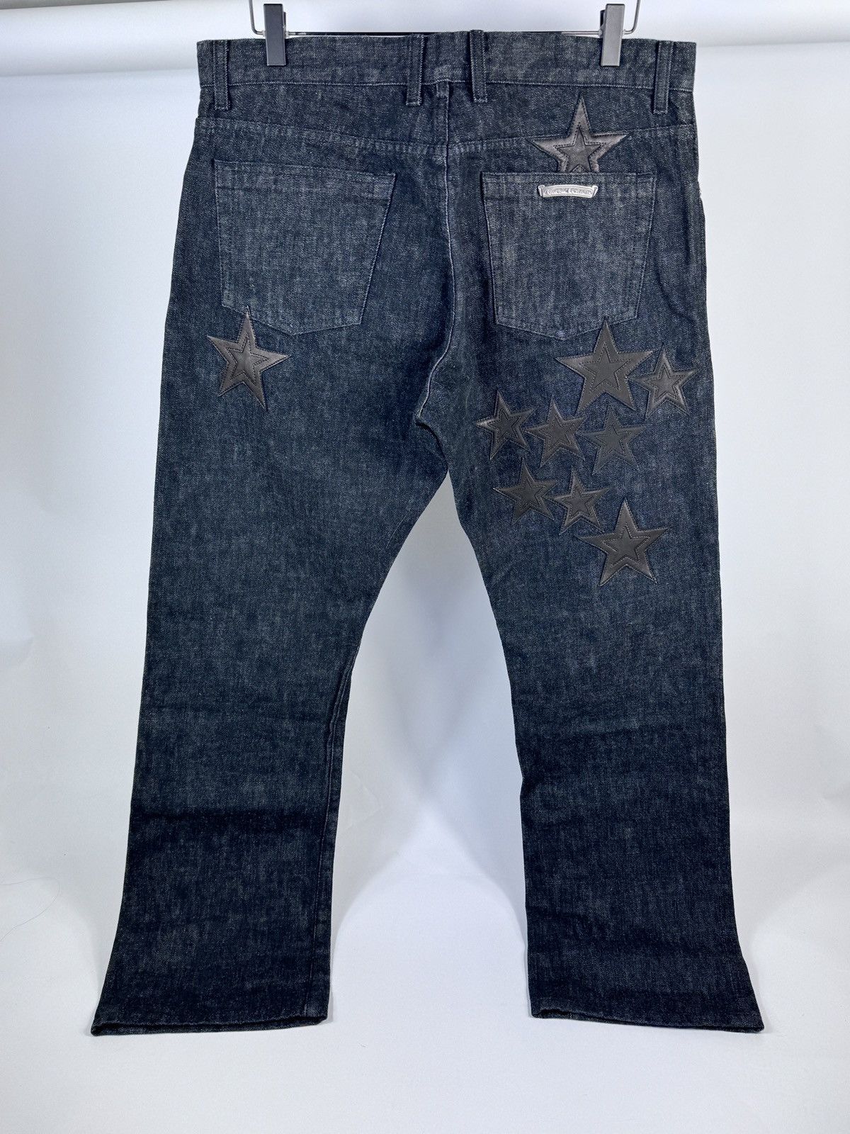 Chrome Hearts LEATHER STAR PATCH JEANS Size US 36 / EU 52 - 1 Thumbnail