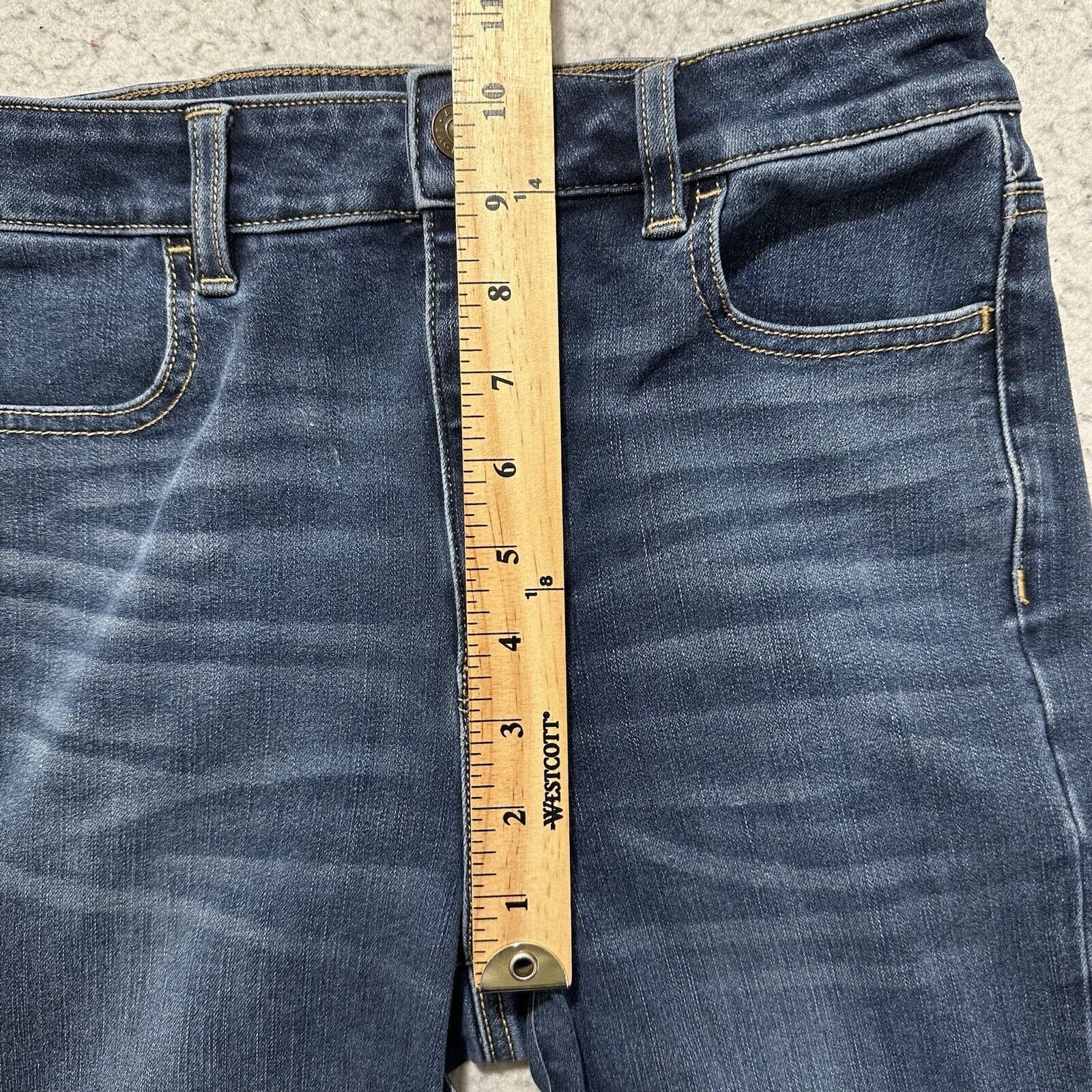 American Eagle Outfitters American Eagle 4 L Skinny Leg Jeans 360 Next Level Stretch Size 27" / US 4 / IT 40 - 13 Thumbnail