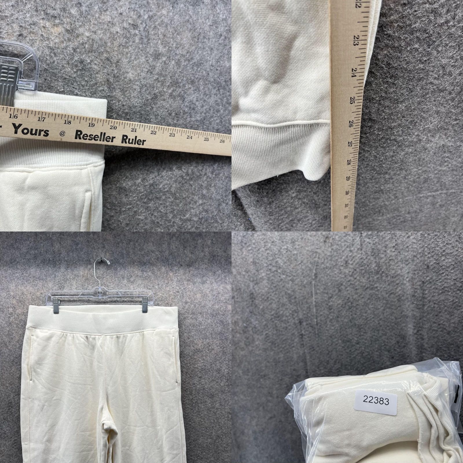 Champion VINTAGE Champion Sweatpants Women 2XL Beige Jogger Fleece Reverse Weave Embroidered Sitref Size 40" / US 18 - 8 Thumbnail