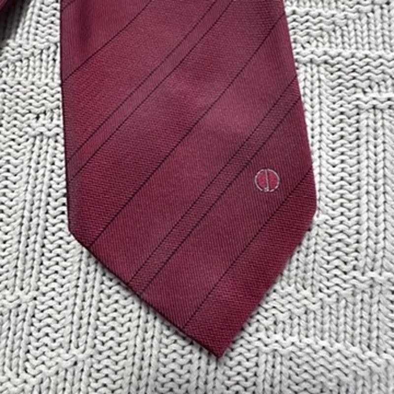 Vintage Vintage Dunhill maroon striped silkt tie Size ONE SIZE - 2 Thumbnail
