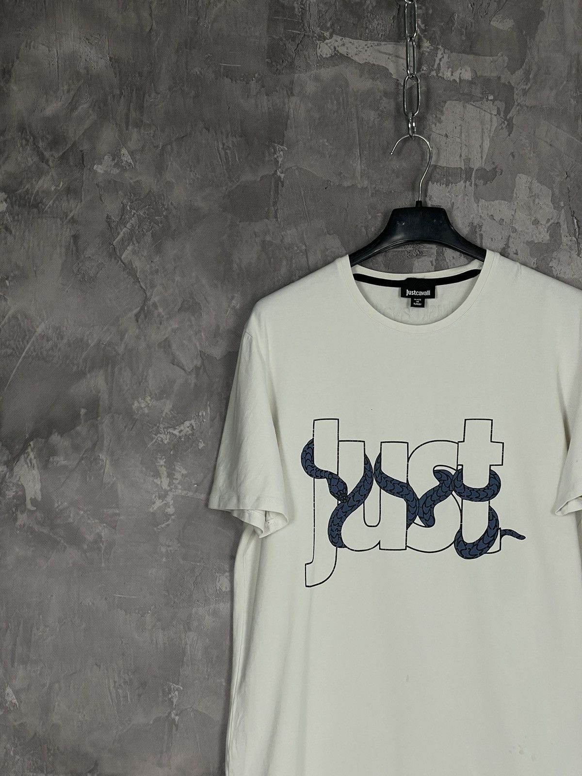 Just Cavalli × Roberto Cavalli Roberto Cavalli Big Logo Snake T Shirt Just Cavalli Y2K Size US M / EU 48-50 / 2 - 4 Thumbnail