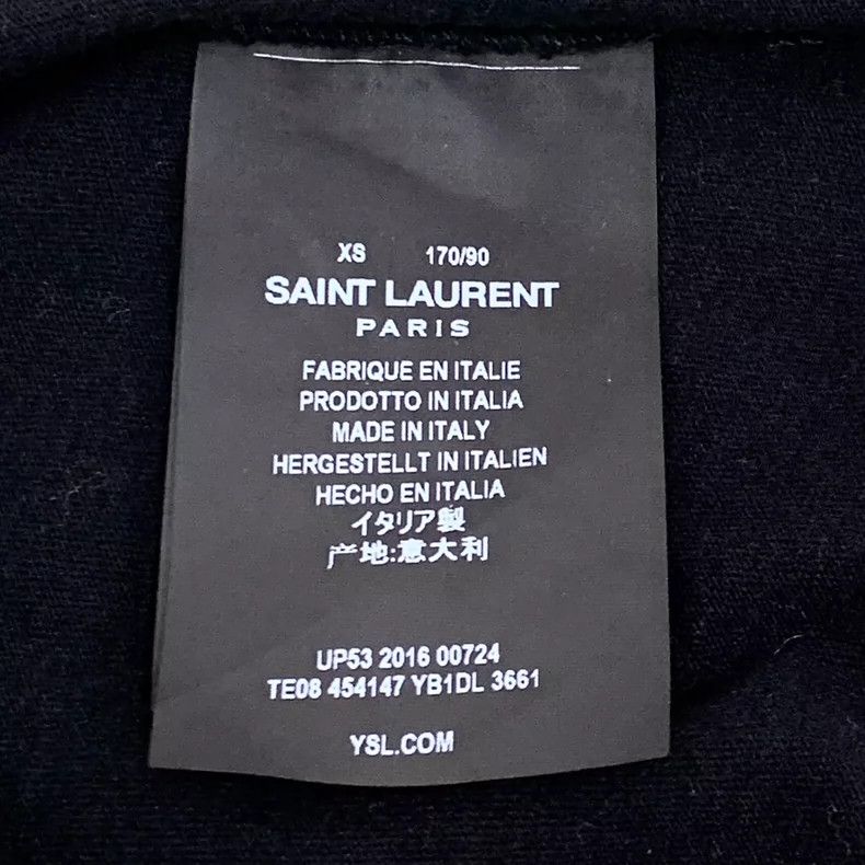 Saint Laurent Paris Saint Laurent Paris Black shark printed cotton round neck Size XS / US 0-2 / IT 36-38 - 7 Thumbnail