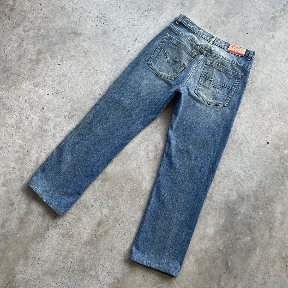 Japanese Brand Vintage Dash Jeans Japan Faded Distressed Denim Pants W32x30 Size US 32 / EU 48 - 13 Thumbnail