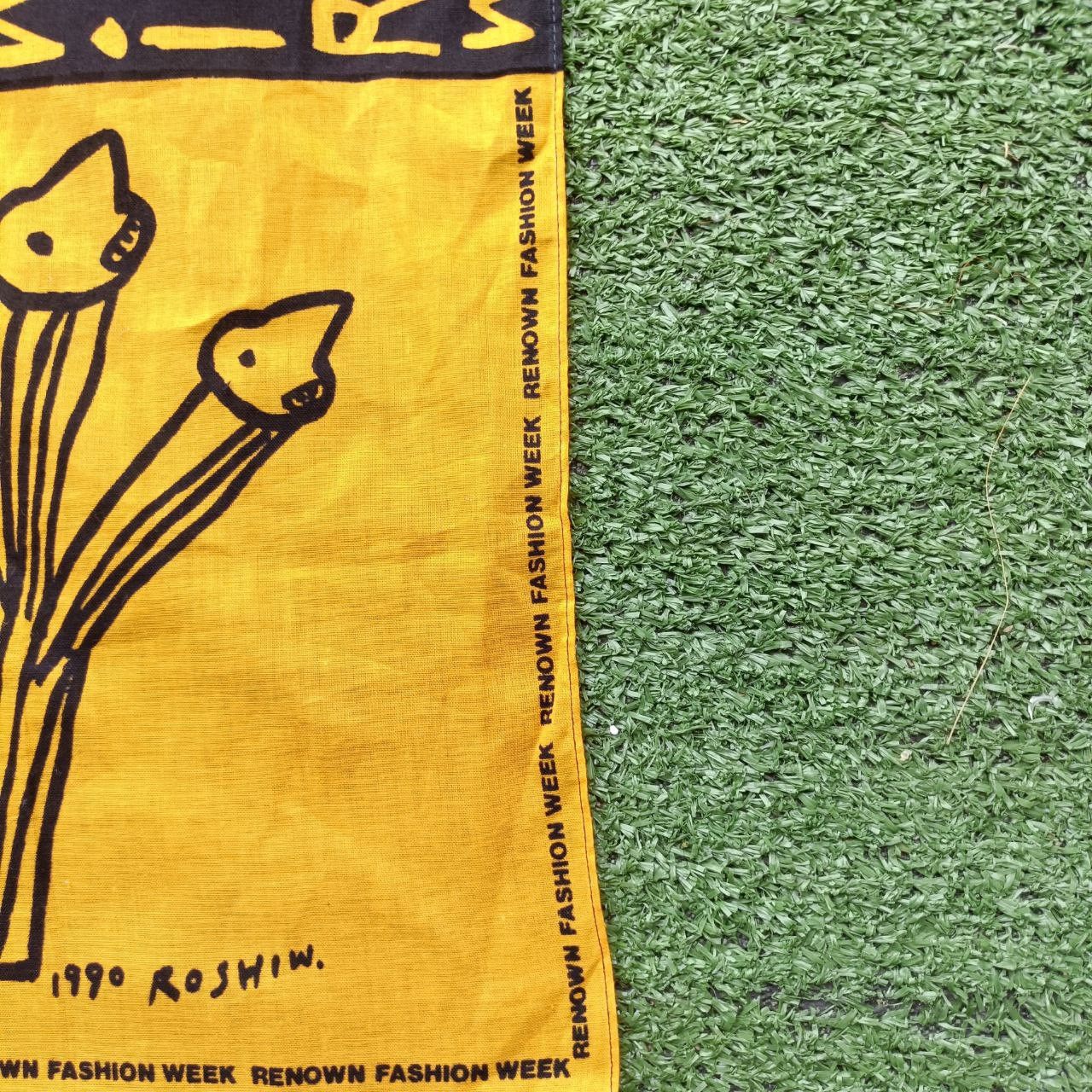 Other Vintage 1990's Roshiw Renown Fashion Week Handkerchief Size ONE SIZE - 3 Thumbnail