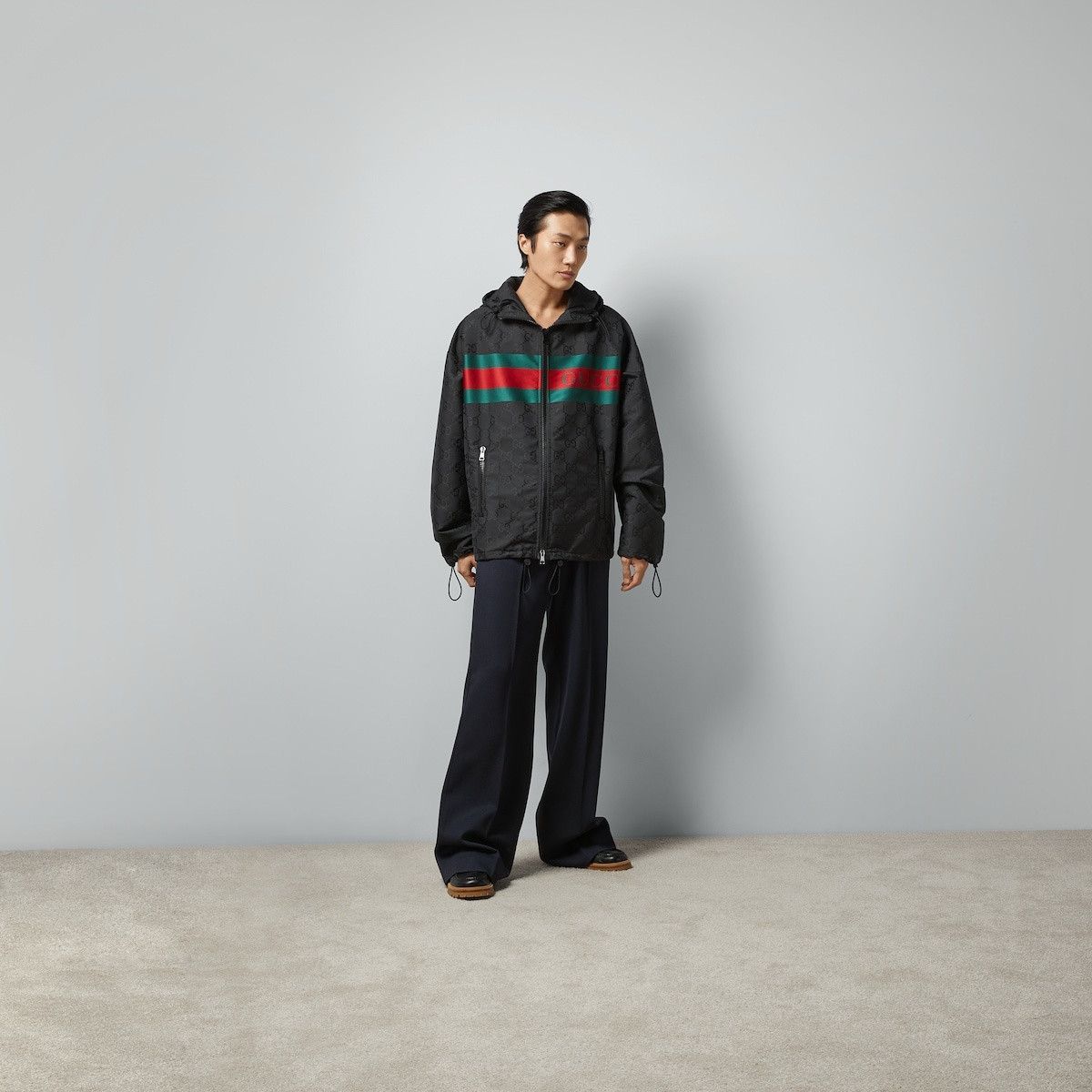 Gucci o1mt1gz0325 GG Nylon Jacquard Jacket in Black Size US L / EU 52-54 / 3 - 2 Thumbnail