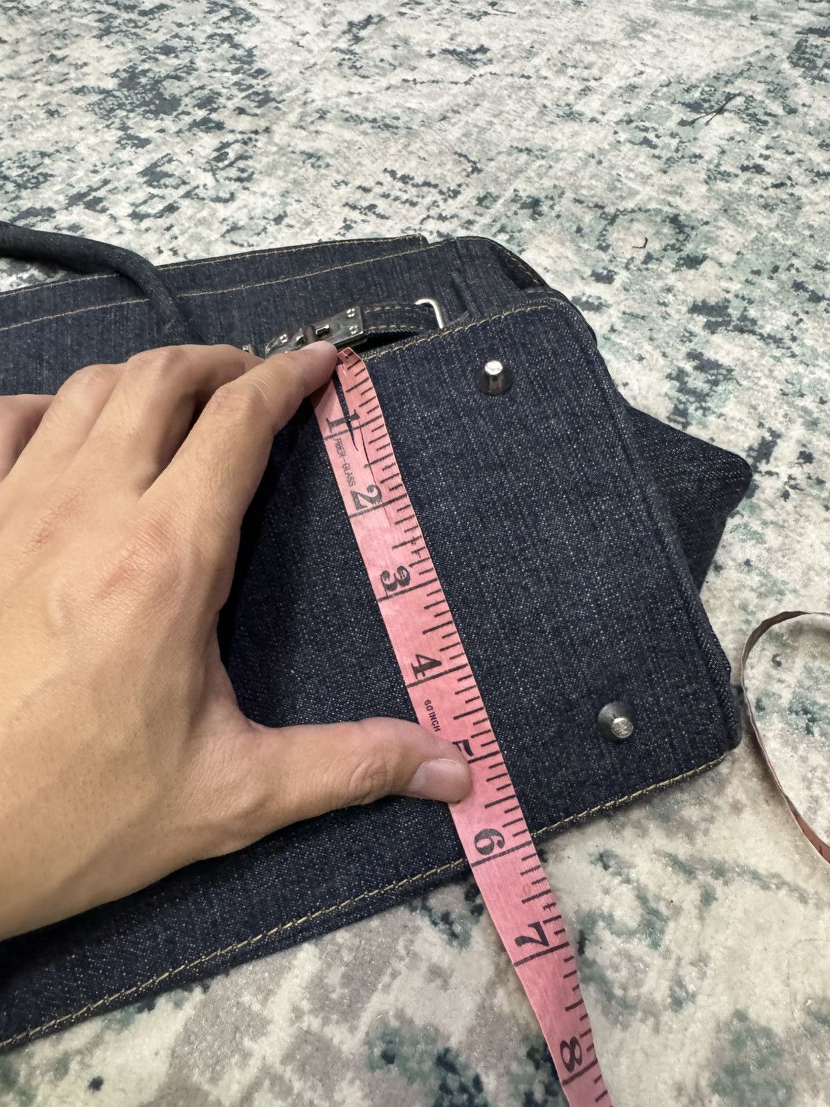 Handmade VINTAGE DENIM HANDMADE HANDBAG Size ONE SIZE - 8 Thumbnail