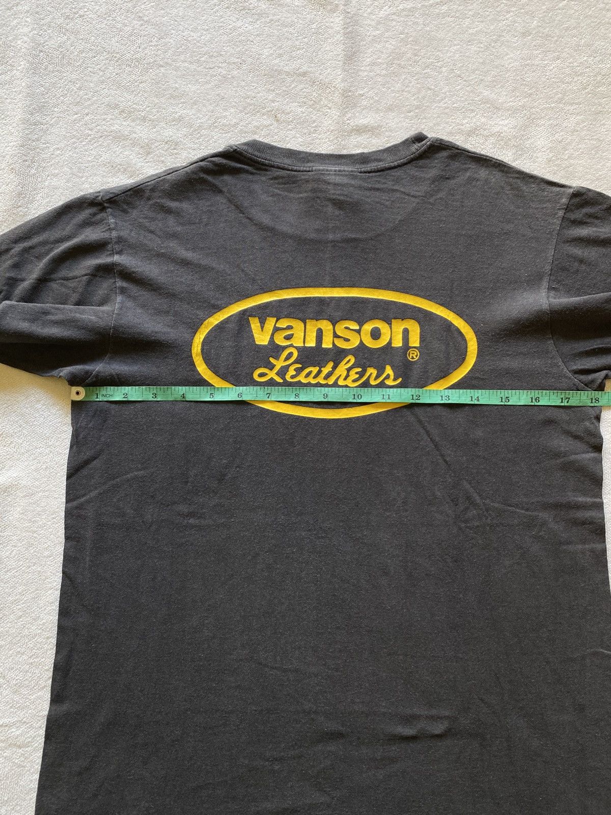 Vanson Leathers Vintage Faded Vanson Leather Tshirt by Hanes Size US M / EU 48-50 / 2 - 11 Thumbnail