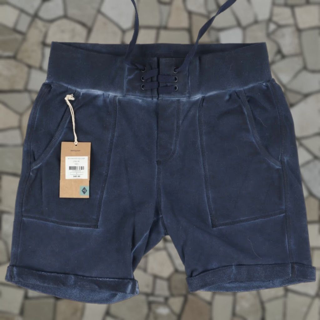 Sperry Sperry Bottom Dyed Cotton Blend Fleece Sweat Shorts Navy Blue Men's S Size US 29 - 1 Thumbnail