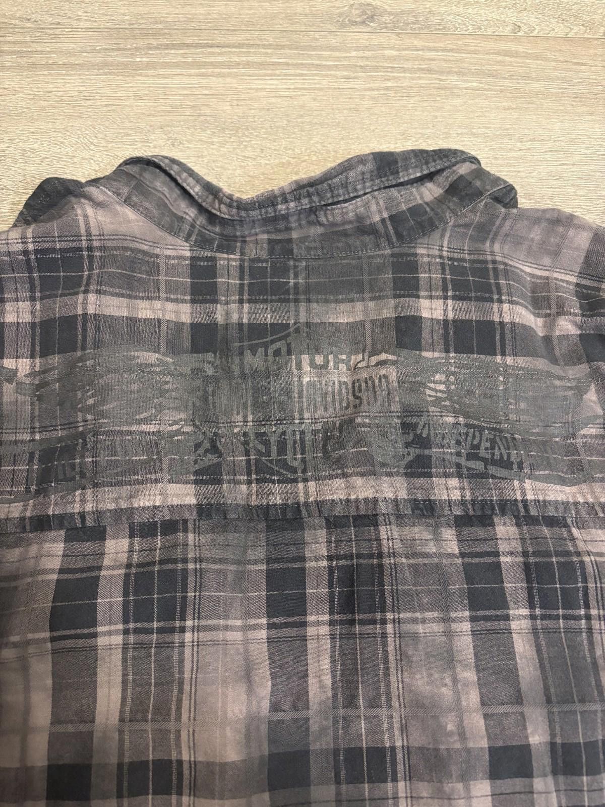 Harley Davidson Vintage Short Sleeve Button Shirt Harley Davidson Plaid 2XL Size US XXL / EU 58 / 5 - 7 Thumbnail