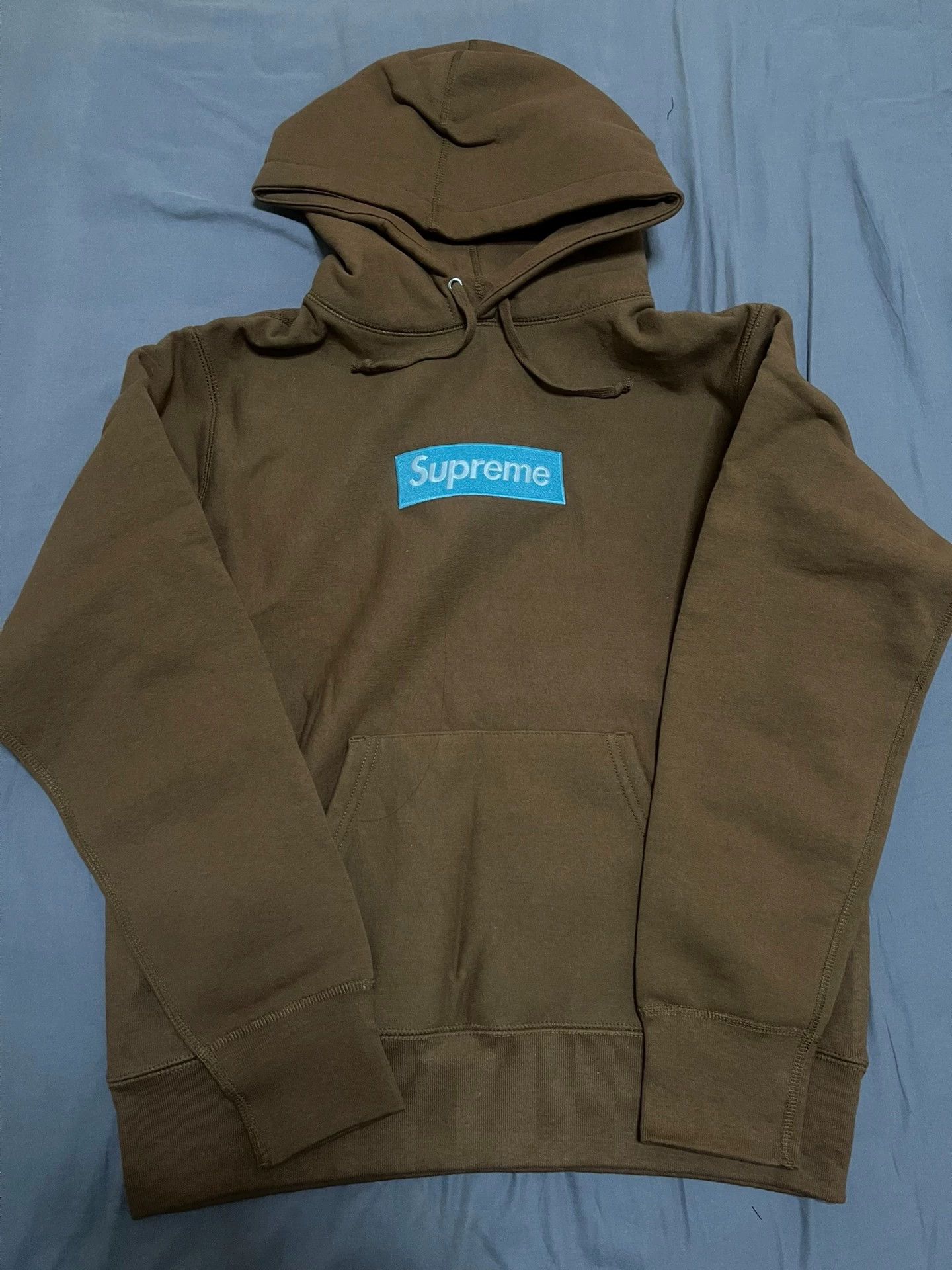 Supreme Supreme FW17 Rust Blue Box Logo Hoodie S Size US S / EU 44-46 / 1 - 2 Thumbnail